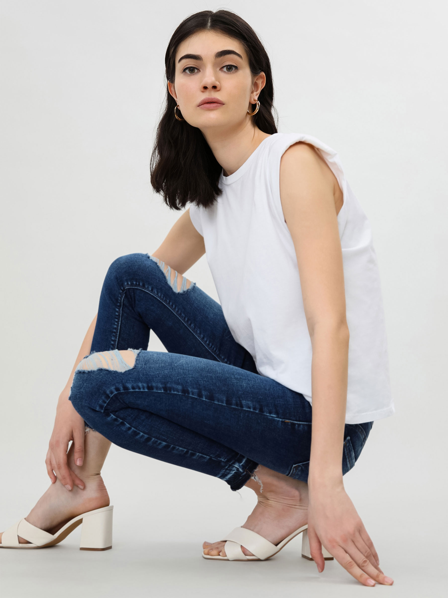 Ripped super skinny jeans - Push-up 