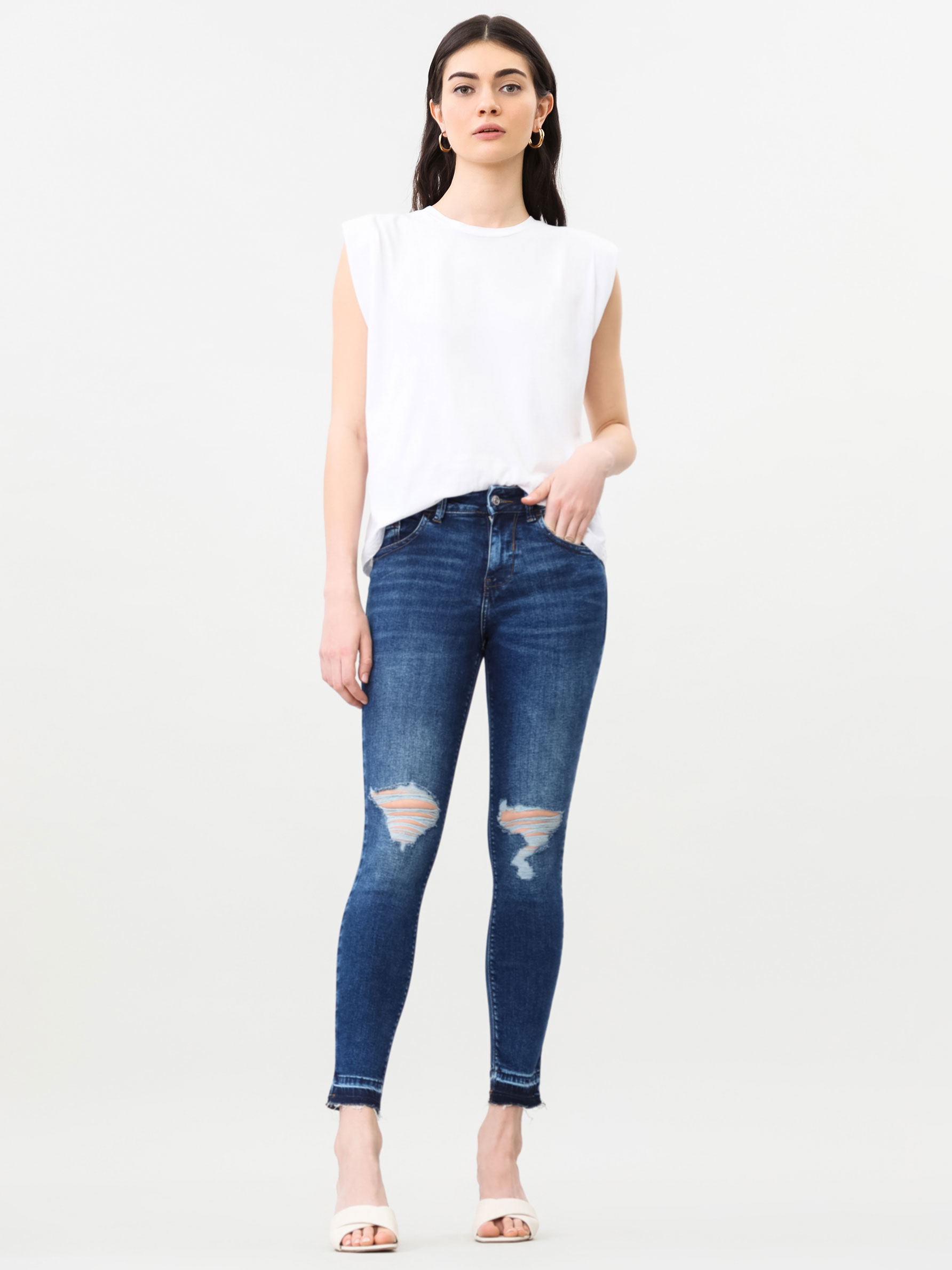 Ripped super skinny jeans - Push-up 