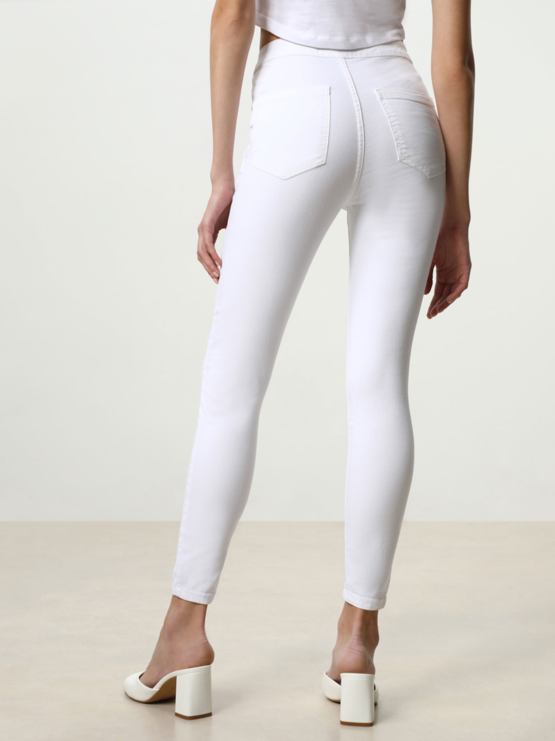 waist denim jeggings - - | Lefties Morocco