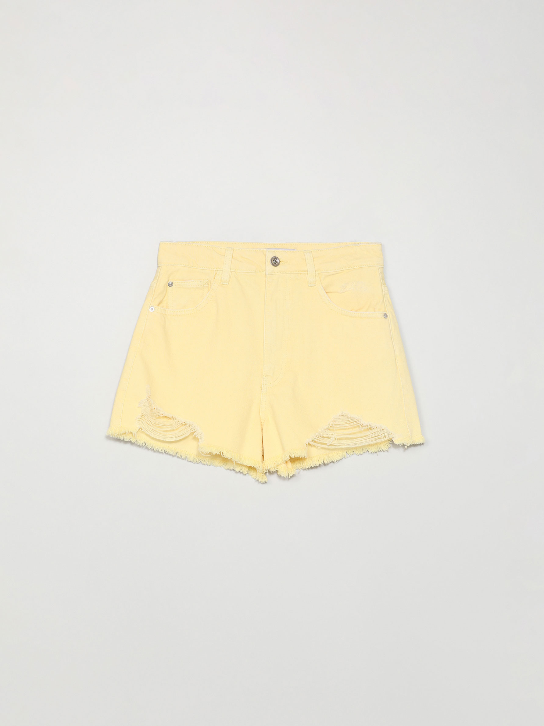 Short mom con rotos - DENIM - TODA LA COLECCIÓN - MUJER - | Lefties Mexico