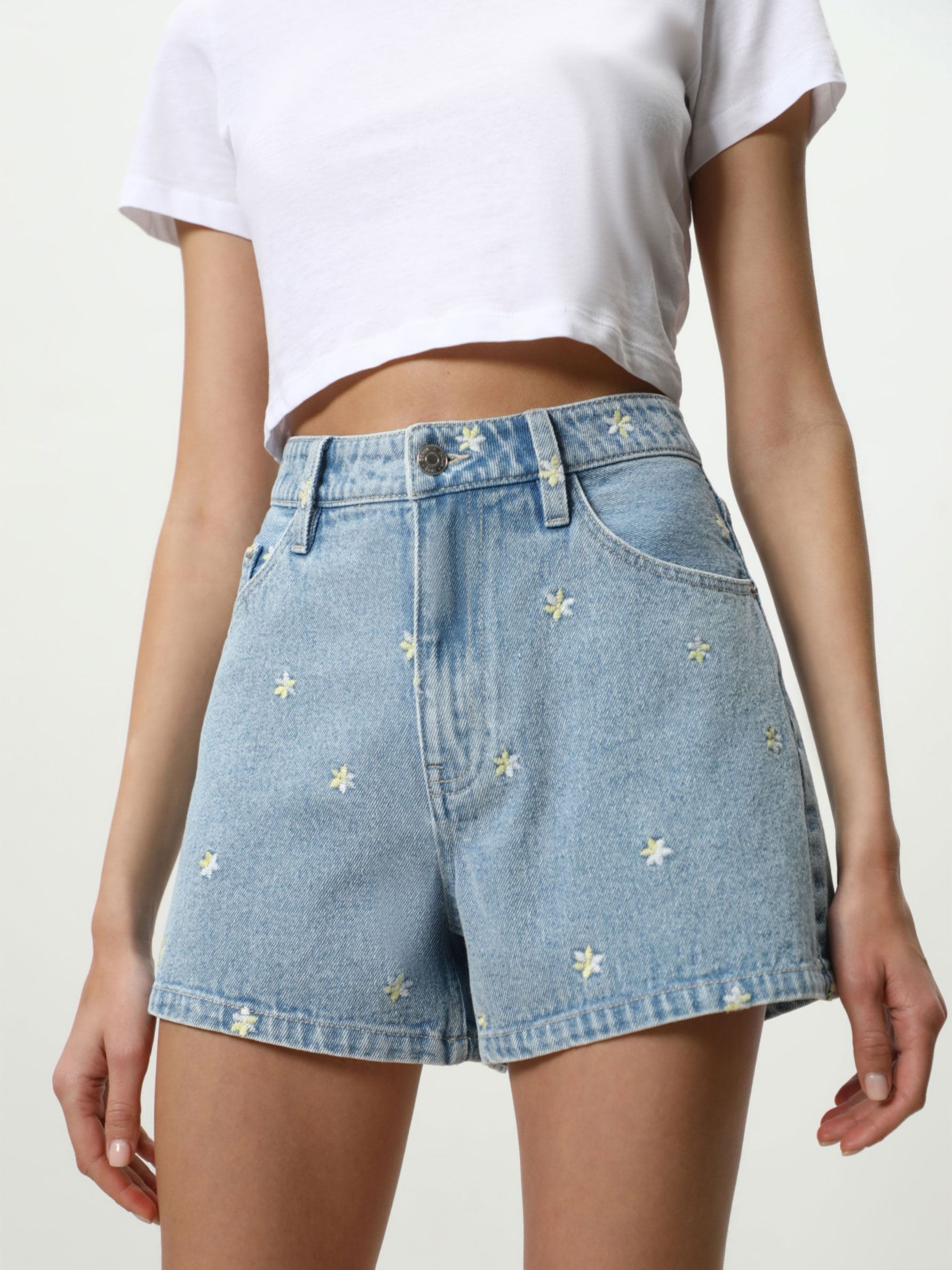 Mom fit denim shorts - Shorts - JEANS 