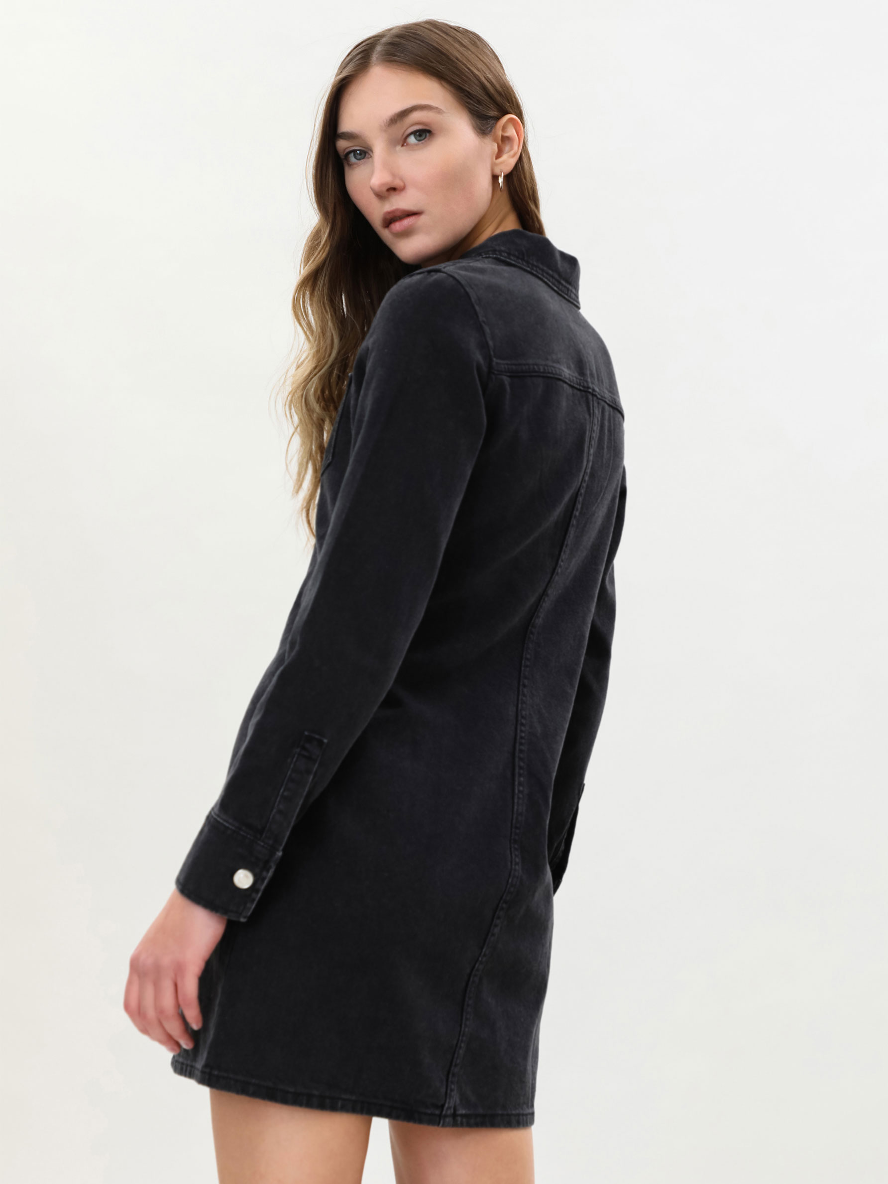 Denim dress - Long Sleeve Dresses 