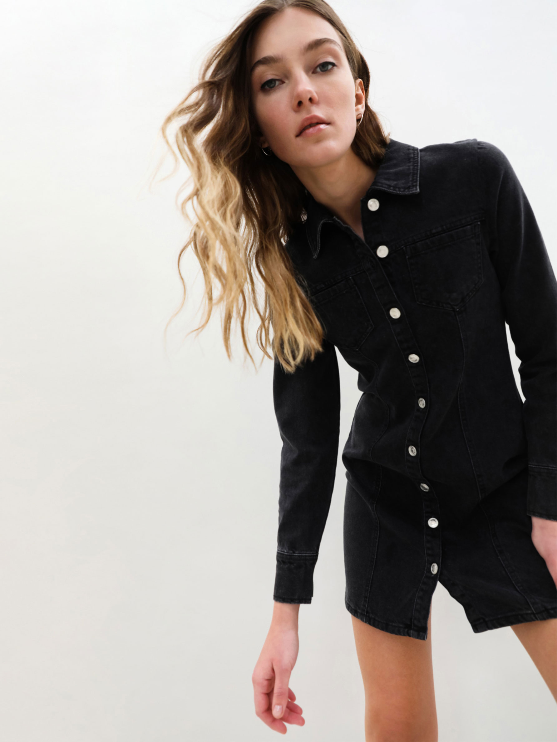 Denim dress - Long Sleeve Dresses 