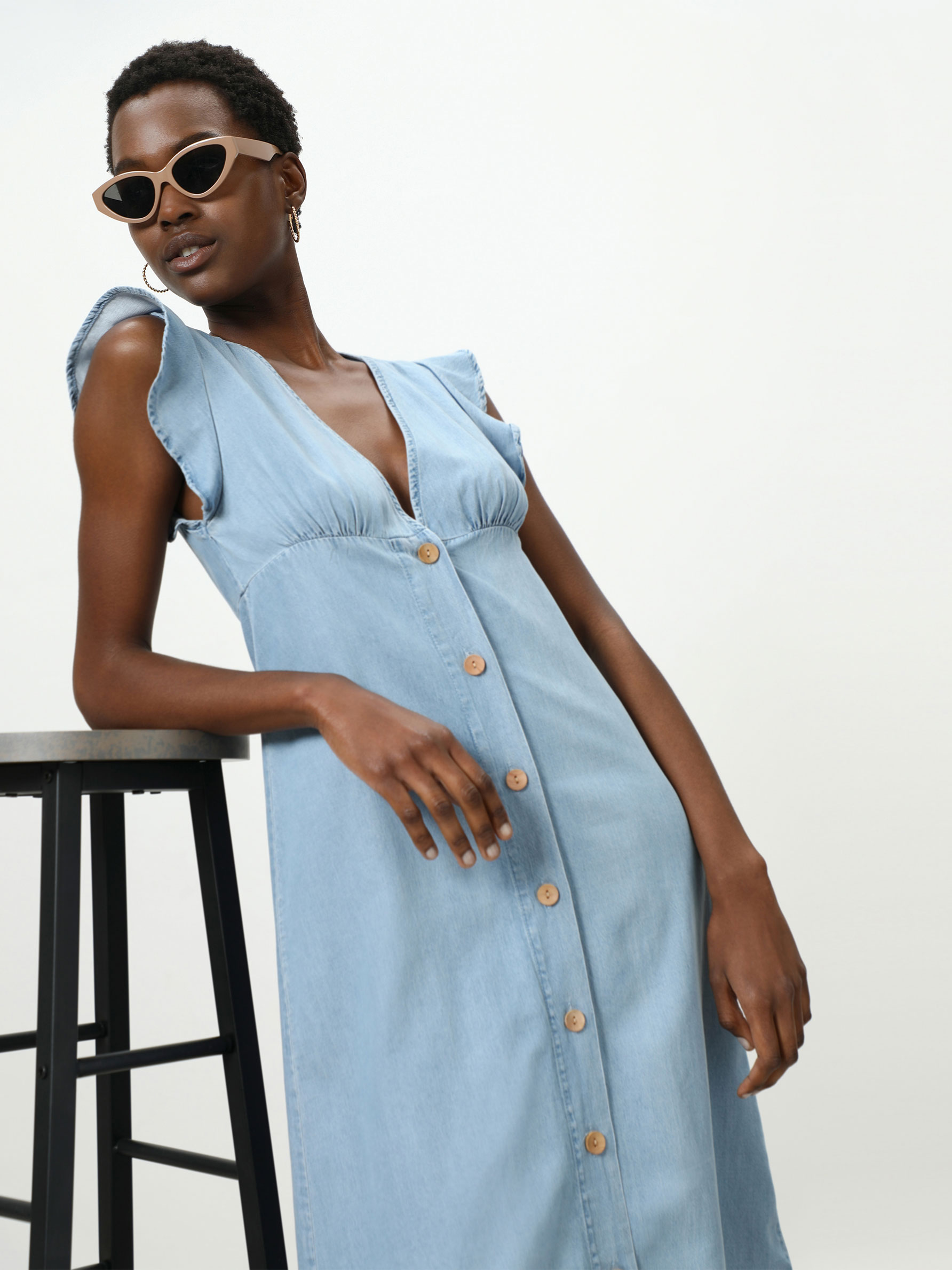 denim midi dresses