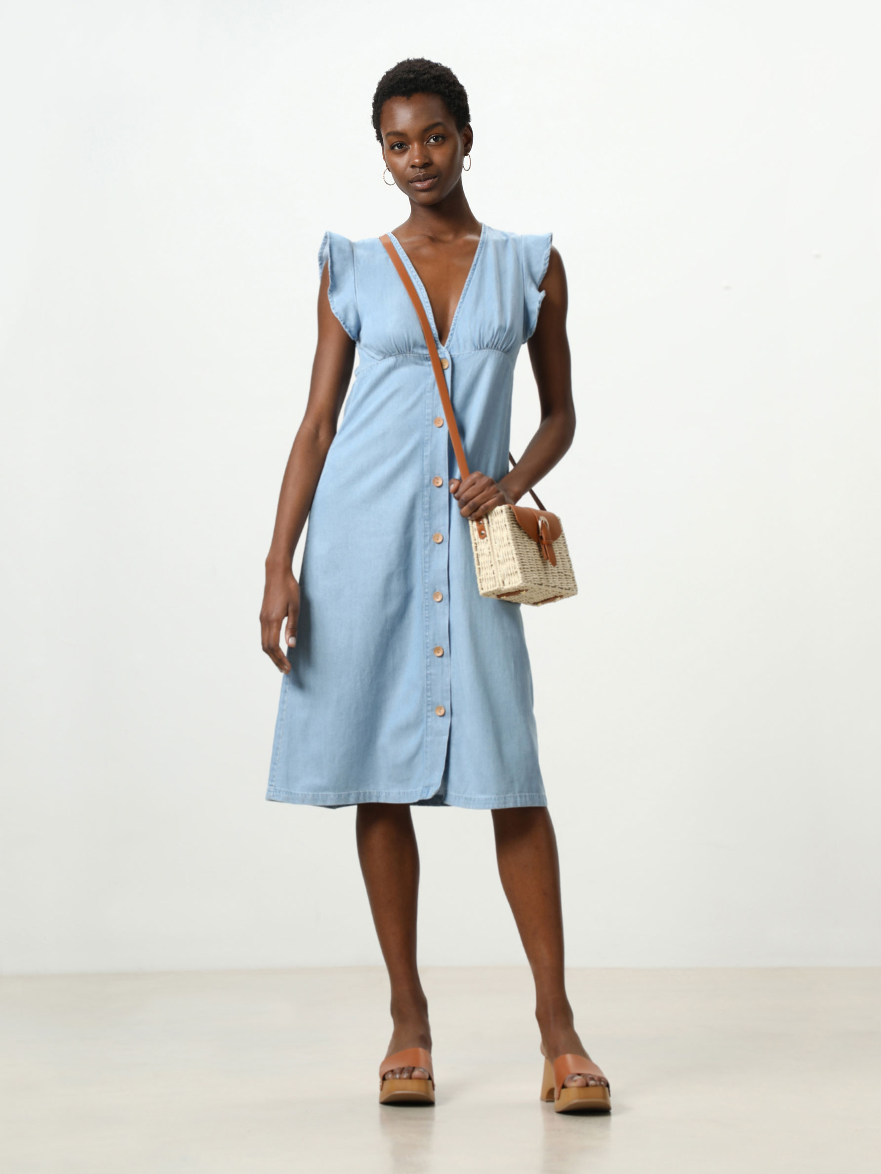 denim midi dresses