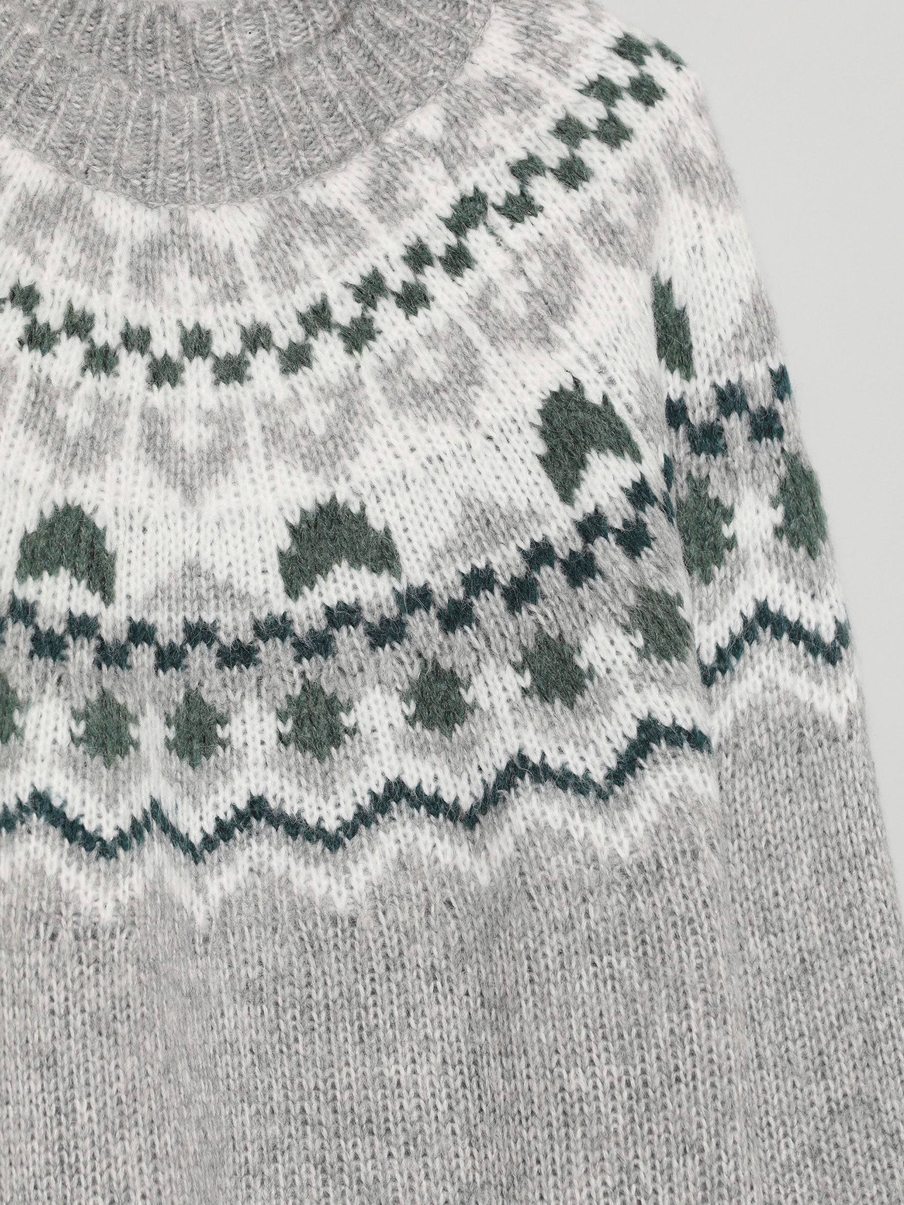 knit jacquard sweater