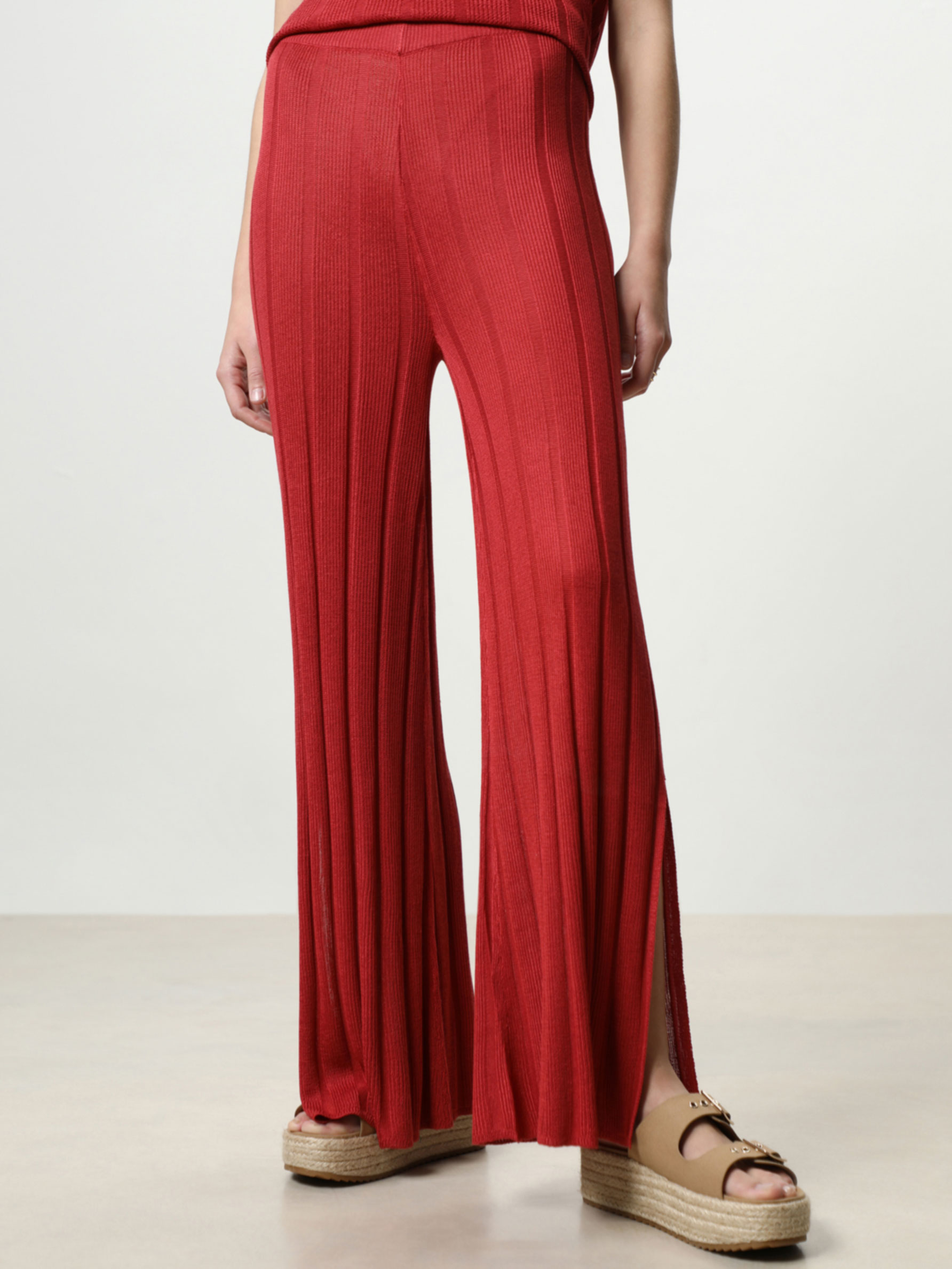 Ribbed knit trousers - Bell Bottom 