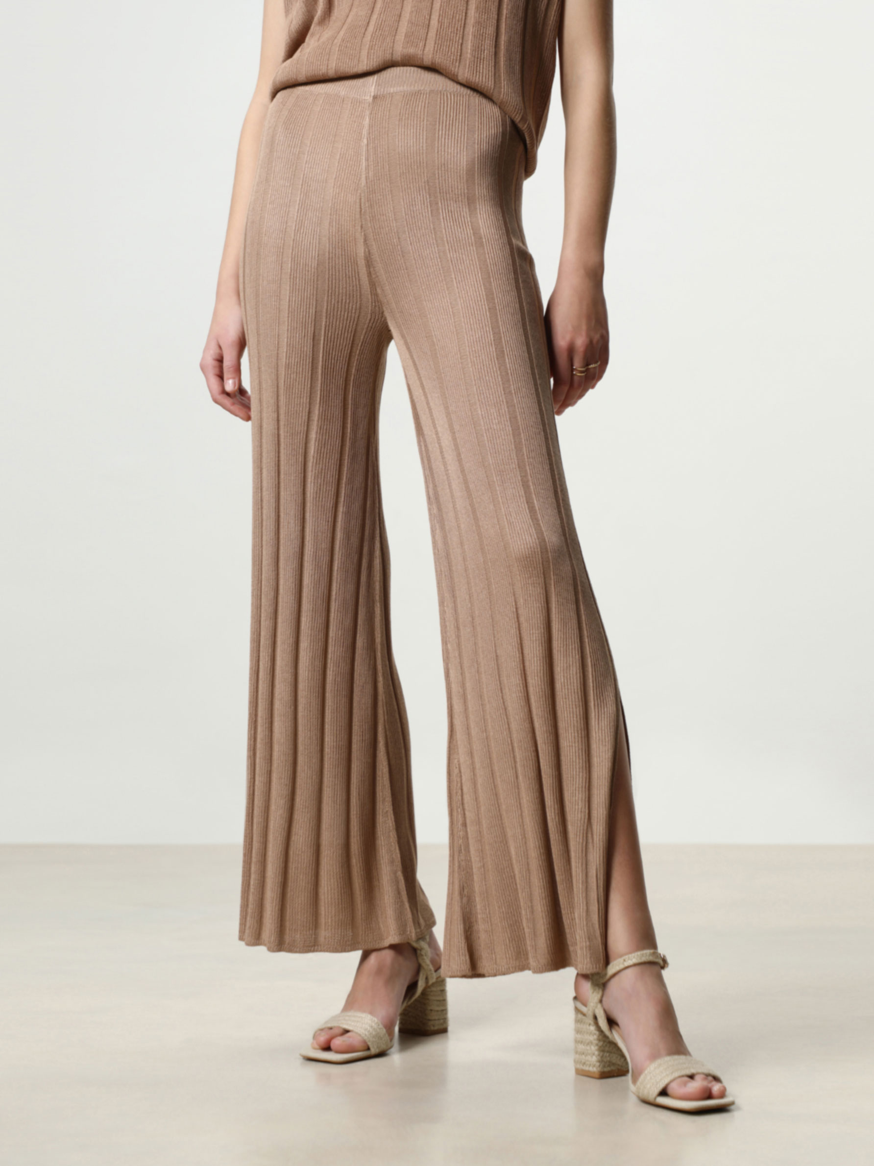 Ribbed knit trousers - Bottoms - KNIT 