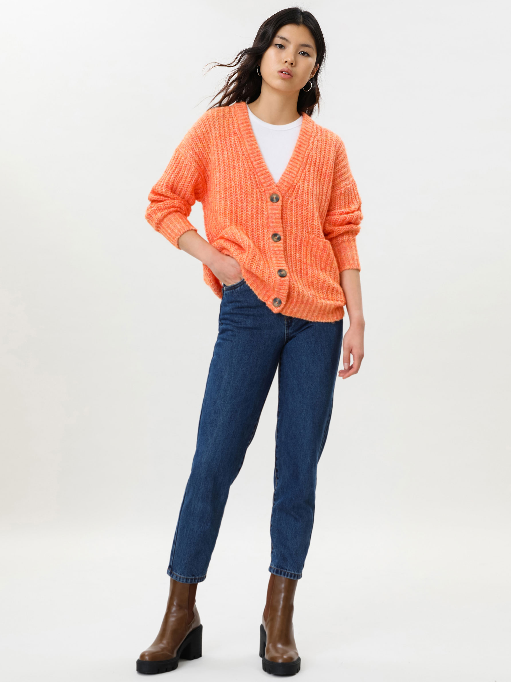 Chaqueta oversize de punto - Cárdigans - PUNTO - TODA LA COLECCIÓN - MUJER  - | Lefties ESPAÑA