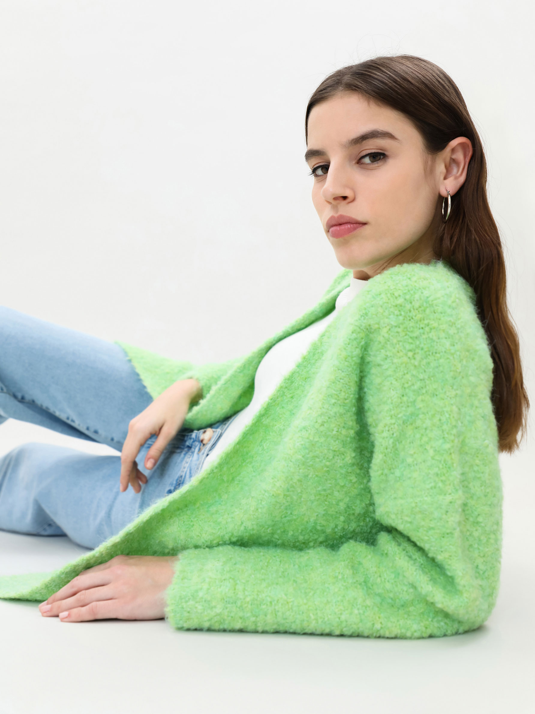 Chaqueta de punto rizado - PUNTO - TODA LA COLECCIÓN - MUJER - | Lefties  ESPAÑA