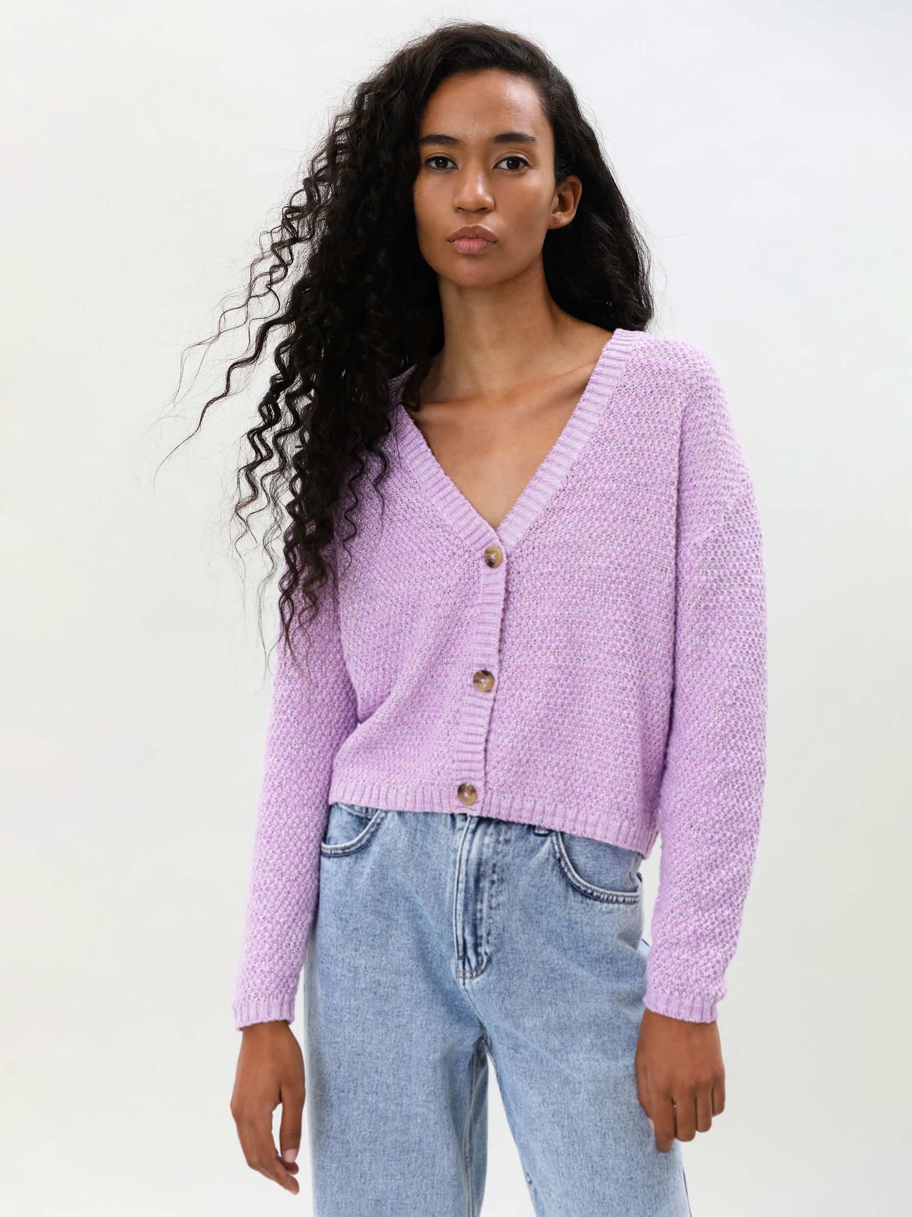 Chaqueta cropped de punto - PUNTO - TODA LA COLECCIÓN - MUJER - | Lefties  Mexico