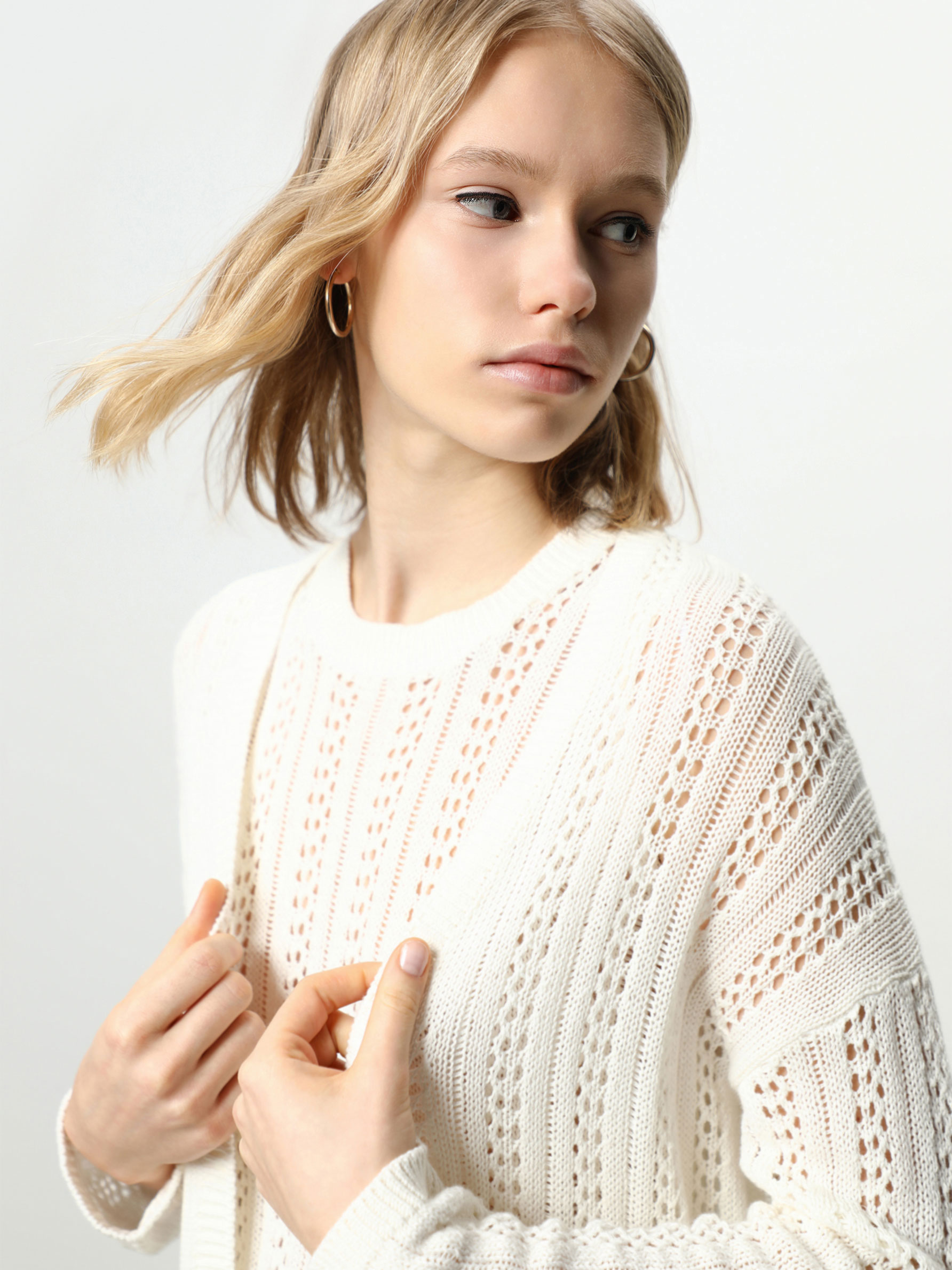 Chaqueta de punto calado - NOVEDADES - MUJER - | Lefties Mexico