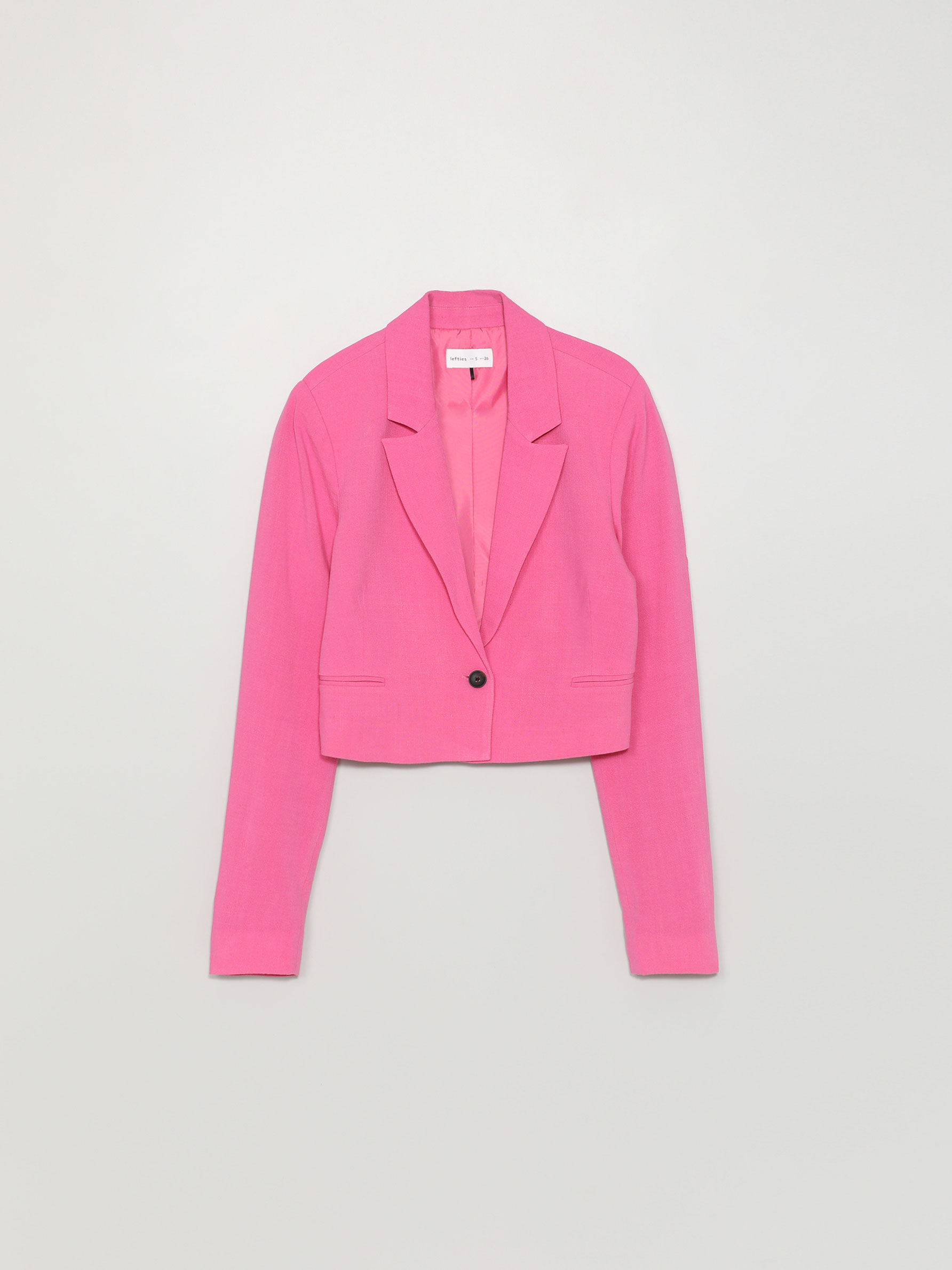 Blazer cropped - CHAQUETAS - TODA LA COLECCIÓN - MUJER - | Lefties España  (Canarias)
