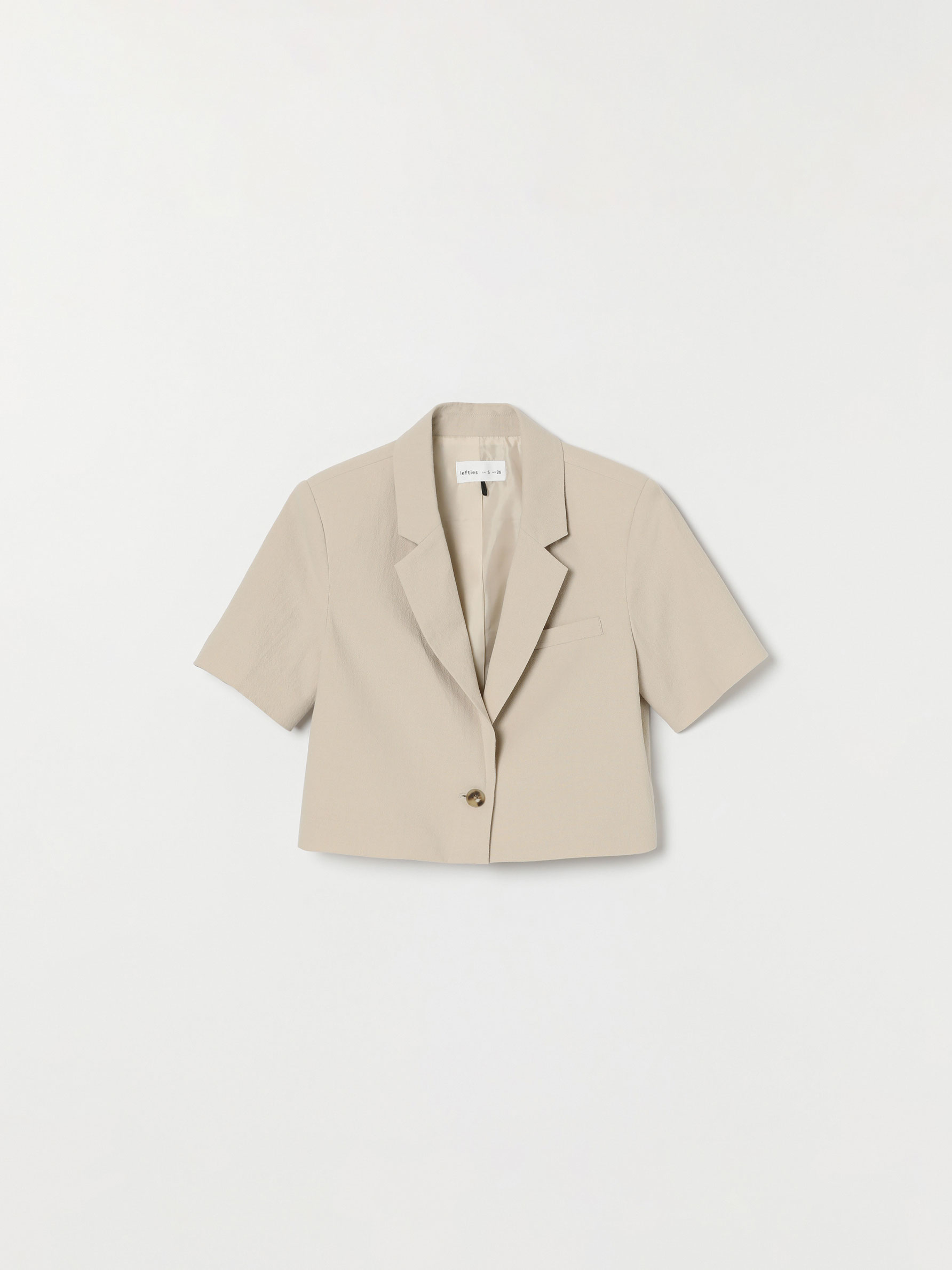 Cropped short sleeve blazer - JACKETS 