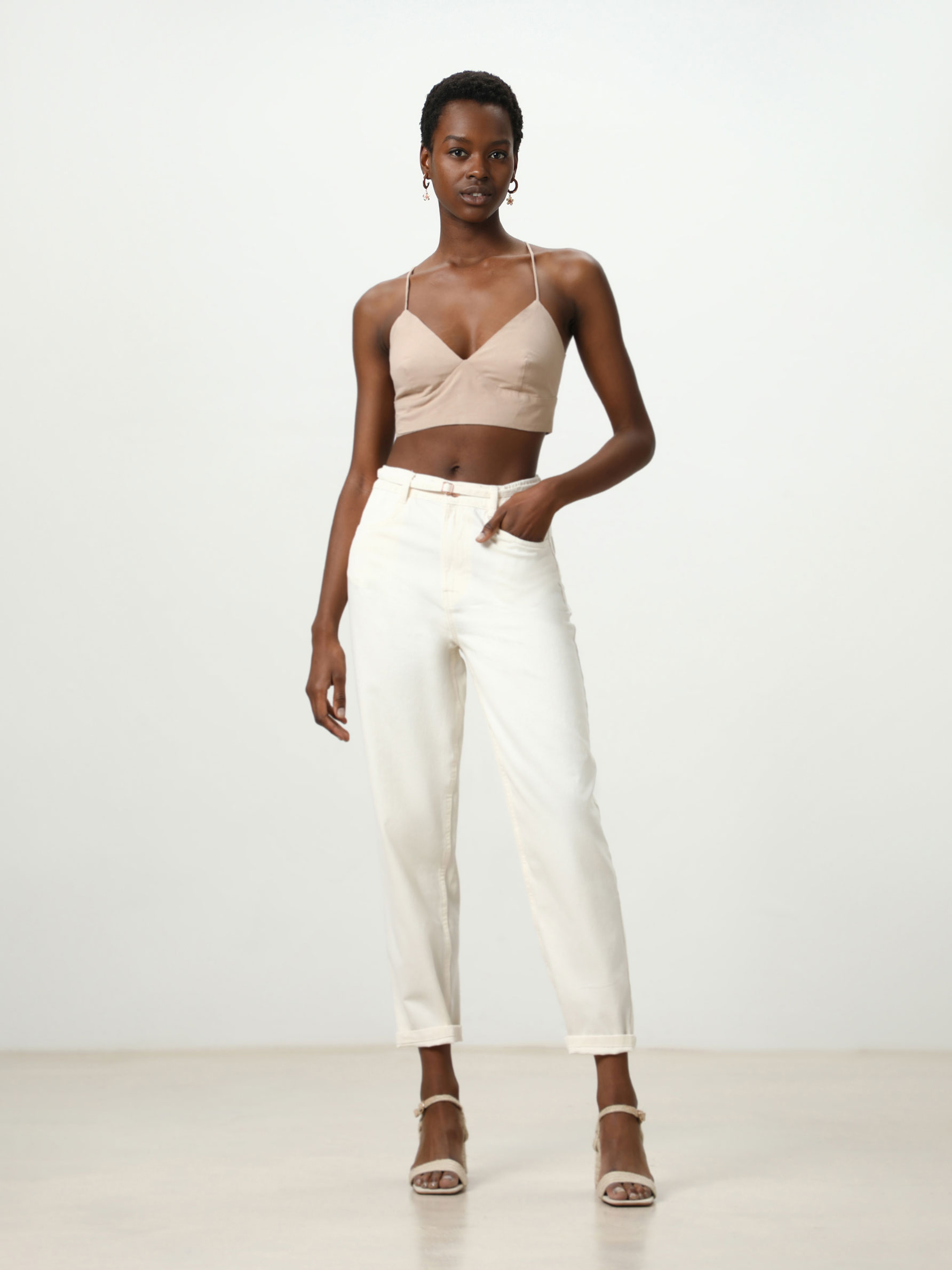 zara rustic crop top