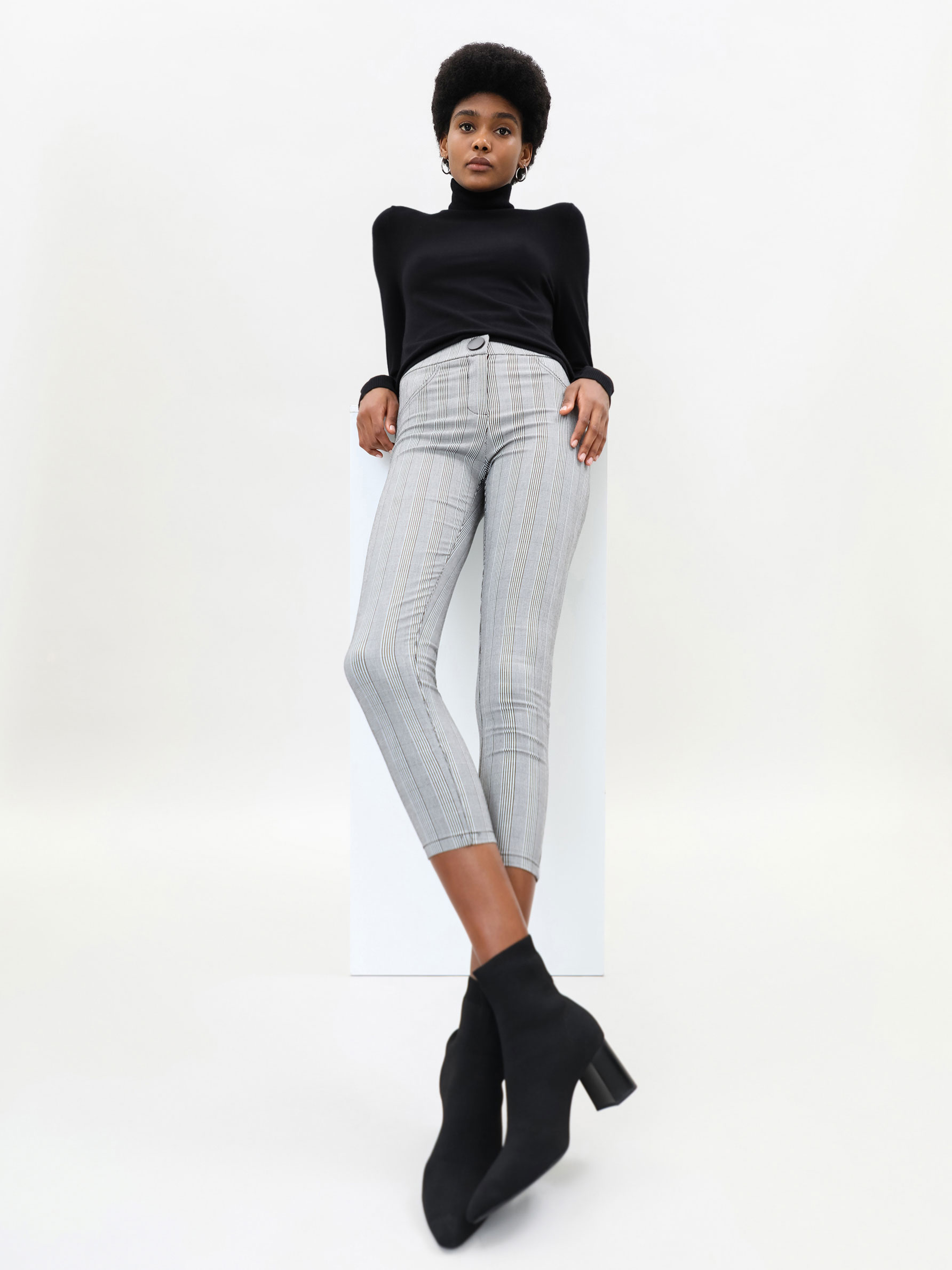 Check print jeggings - TROUSERS - THE 