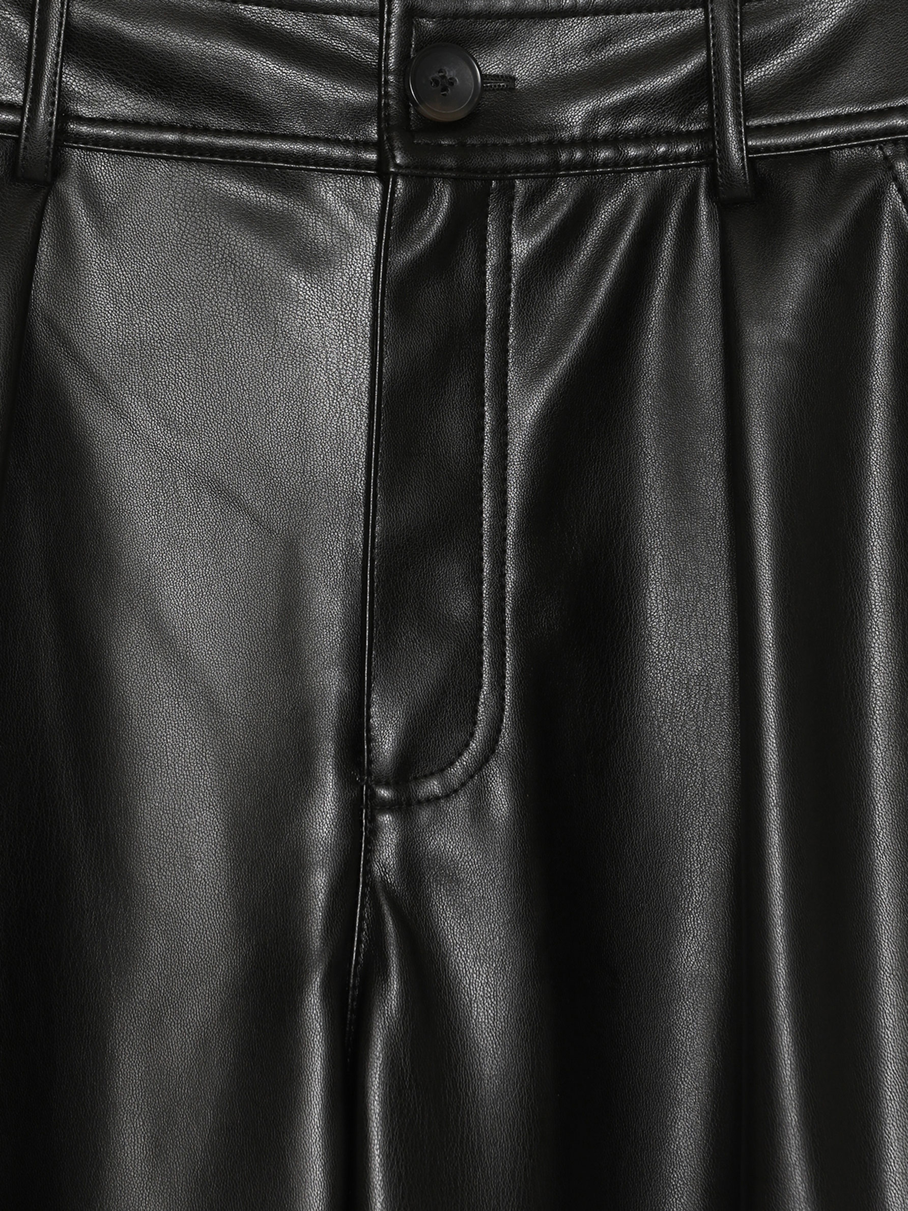 Faux leather jogging trousers - Smart 