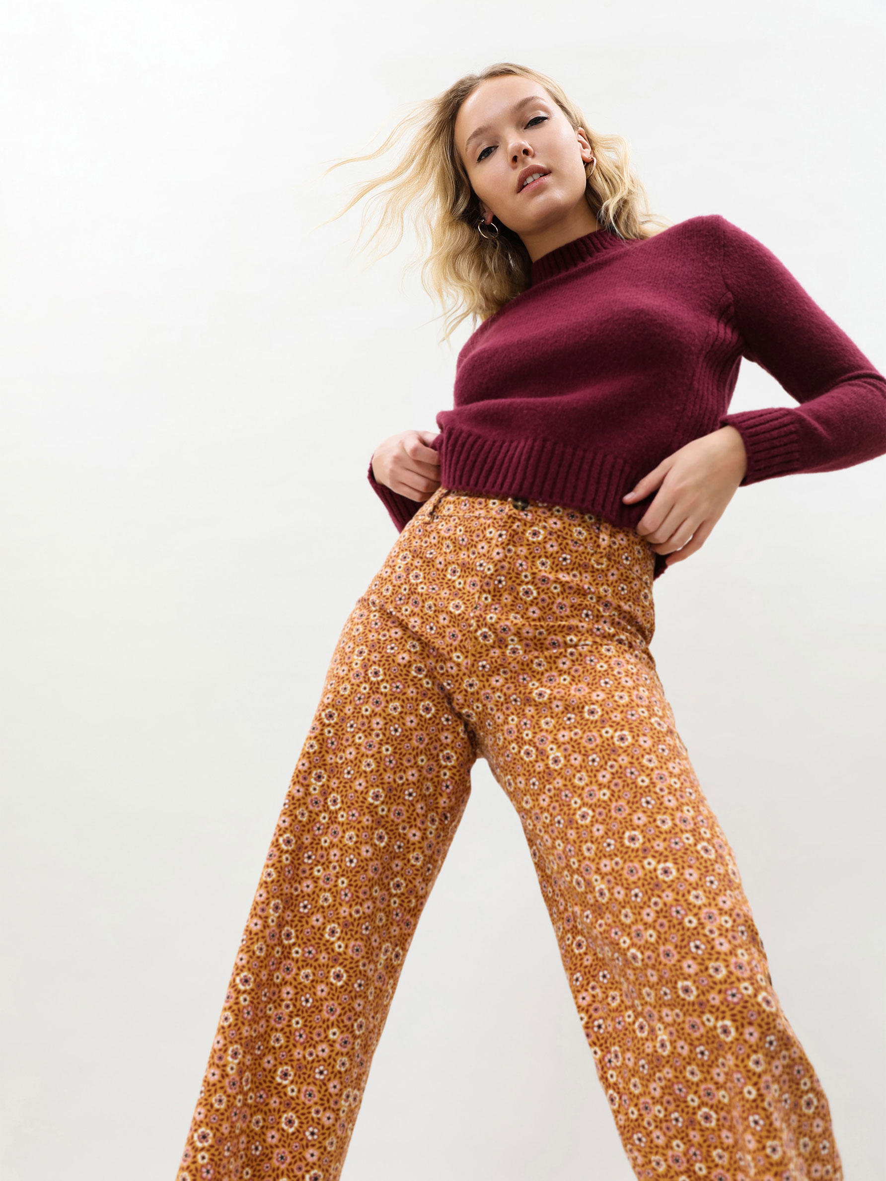 Pantalón wide leg - Pantalones Vestir - PANTALONES - TODA LA COLECCIÓN -  MUJER - | Lefties España (Canarias)
