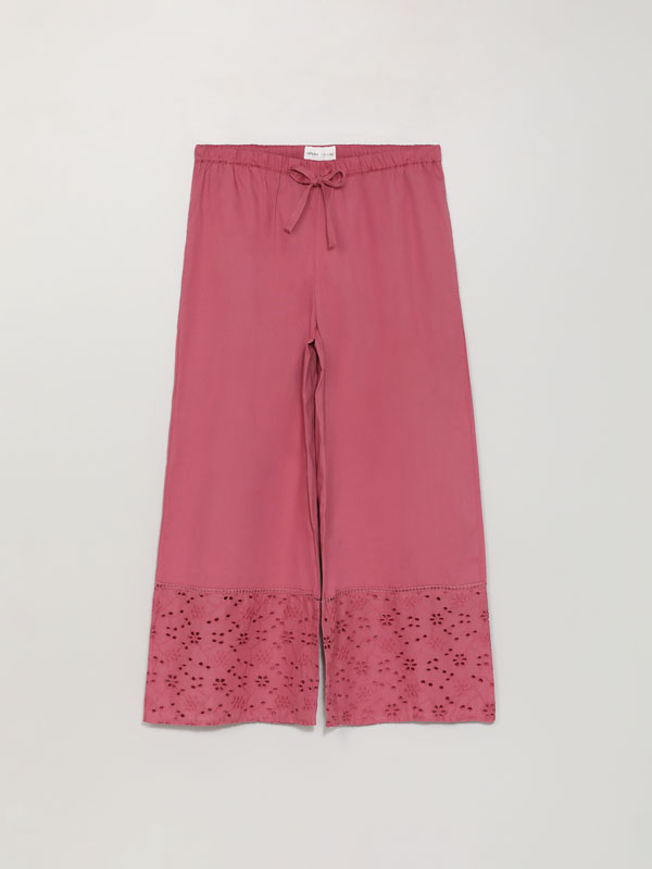Embroidered culottes