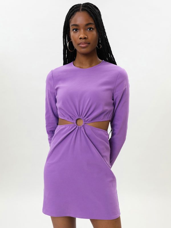 Dress with cut-out detail at the waist