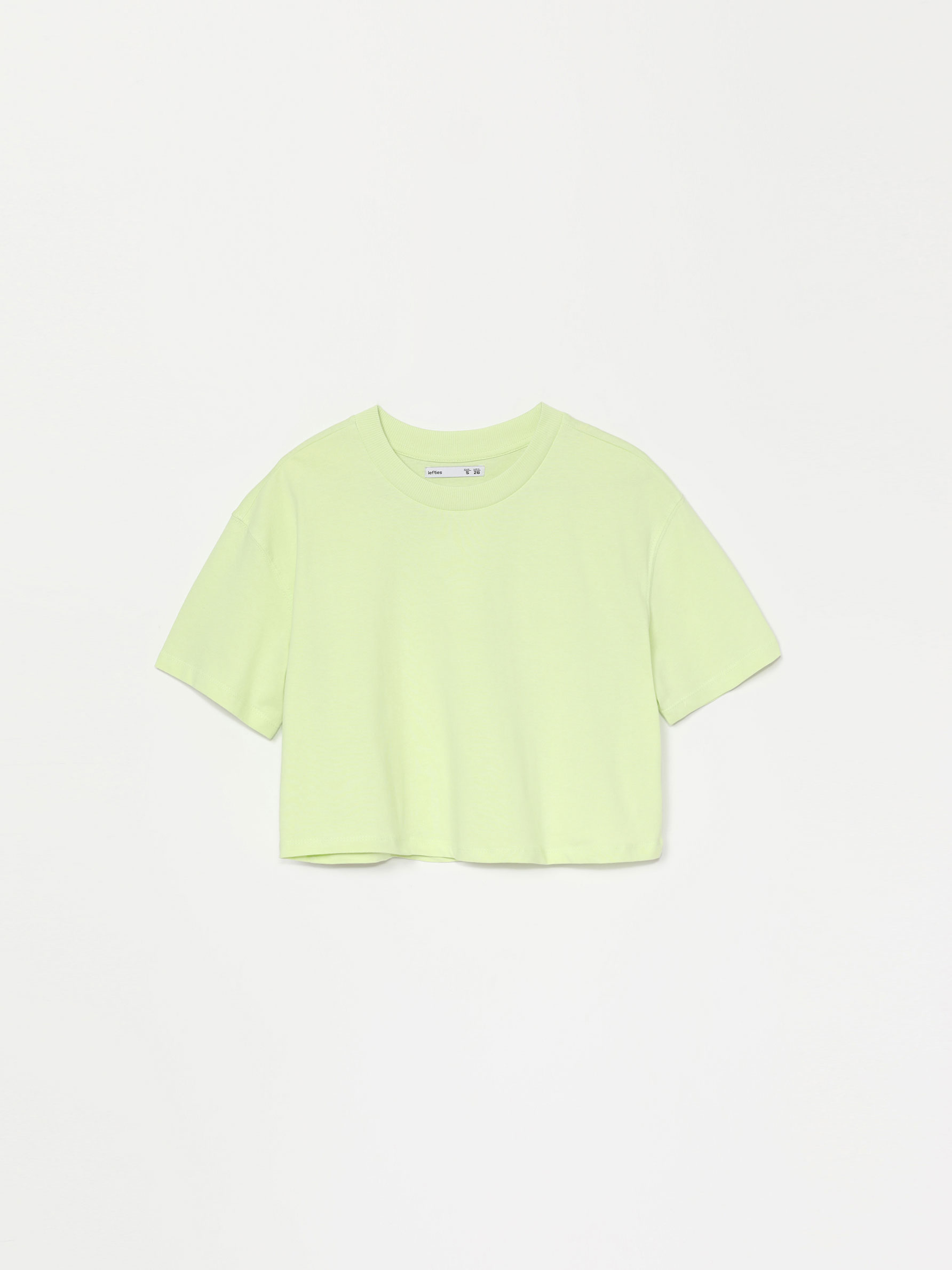 2 plain and printed cropped T-shirts 