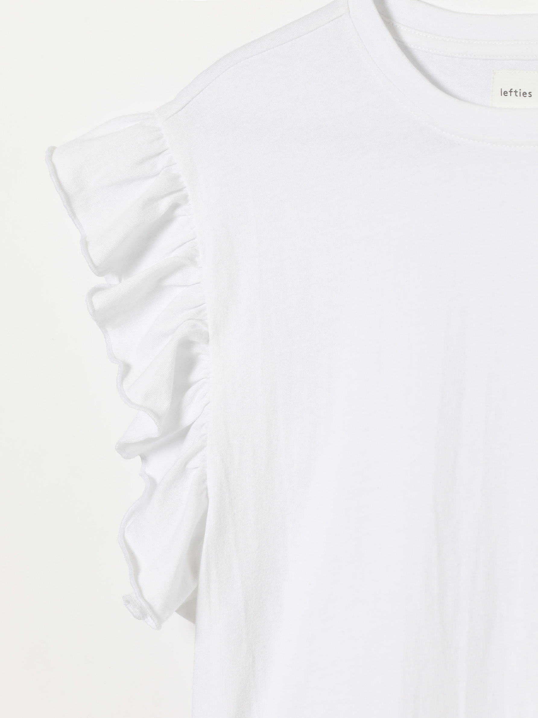 T-shirt with ruffled sleeves - Short 