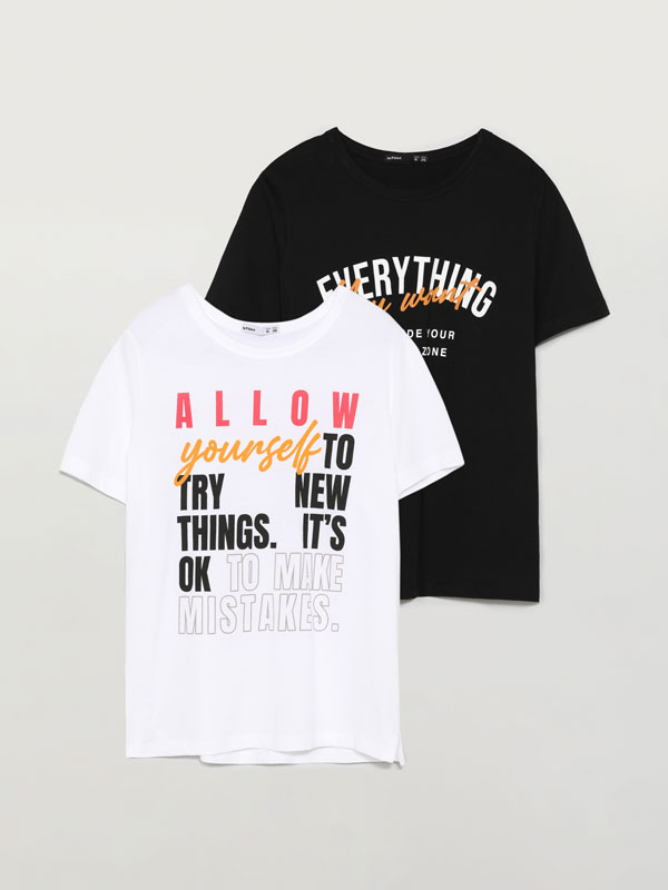 Camisetas Básicas - CAMISETAS - TODA LA COLECCIÓN - MUJER - | Lefties Mexico