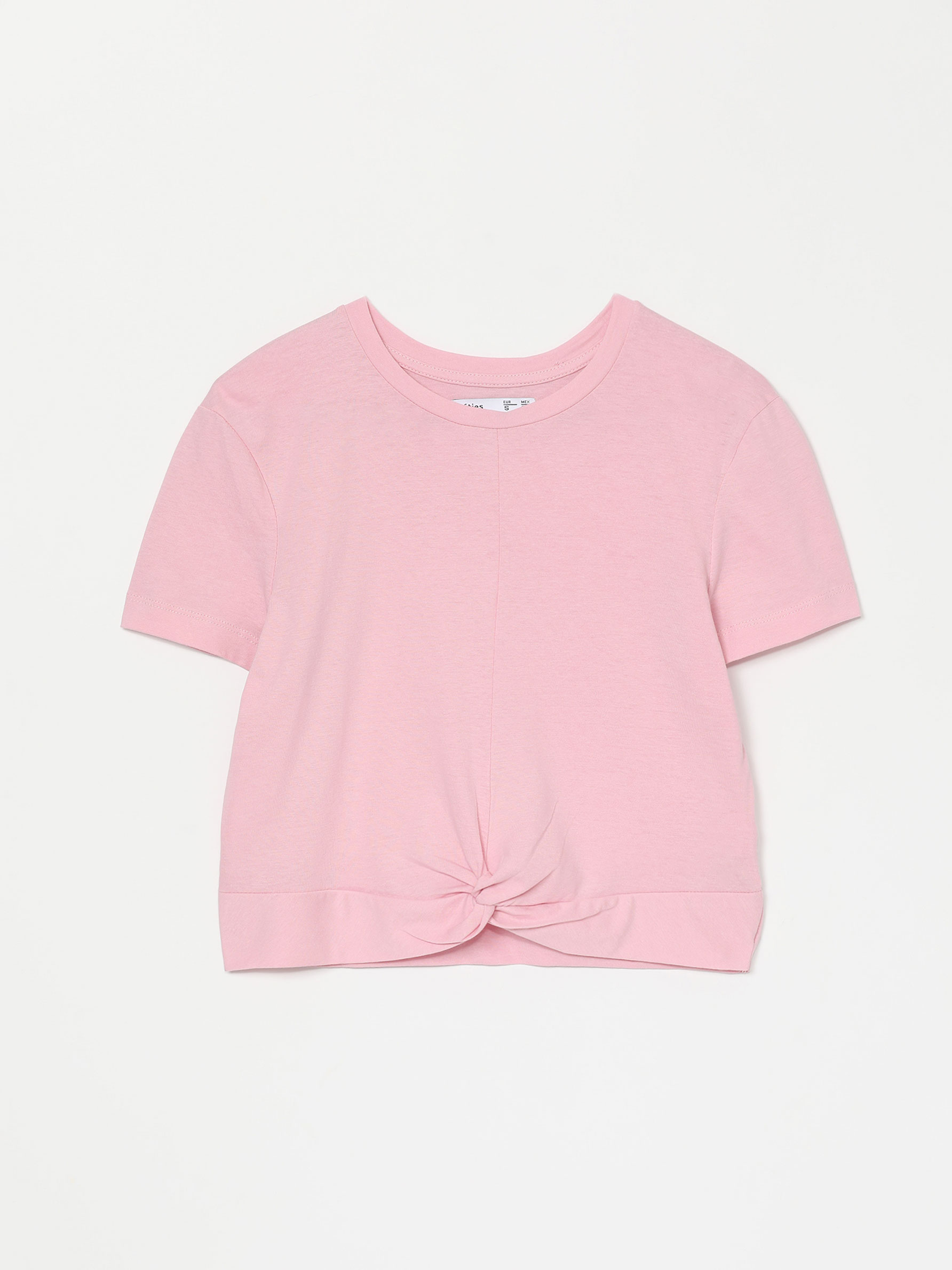 Crop top with knot - Short Sleeve T 
