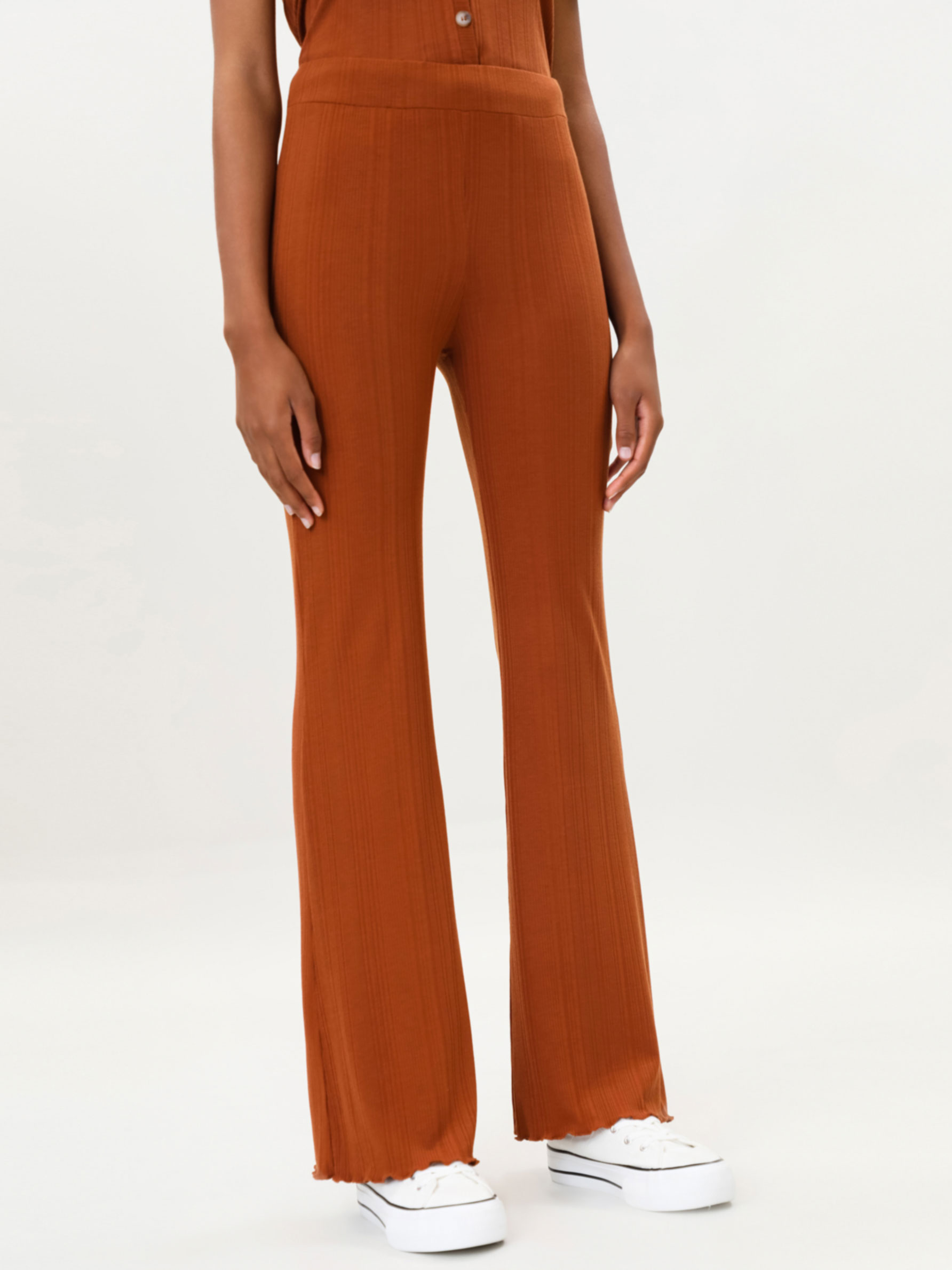 Ribbed knit trousers - KNIT - THE 