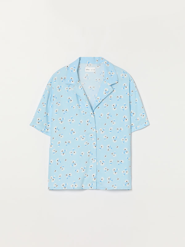 Printed pyjama shirt