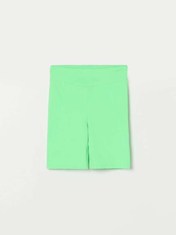 Malla Corta Mujer LYCRA SHORT Verde - Muévete Sport