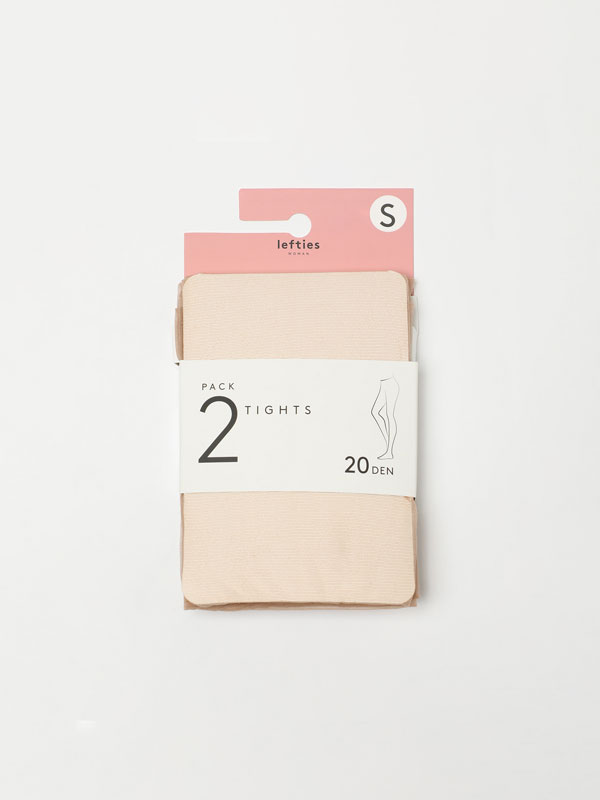 2-pack of 20 denier tights