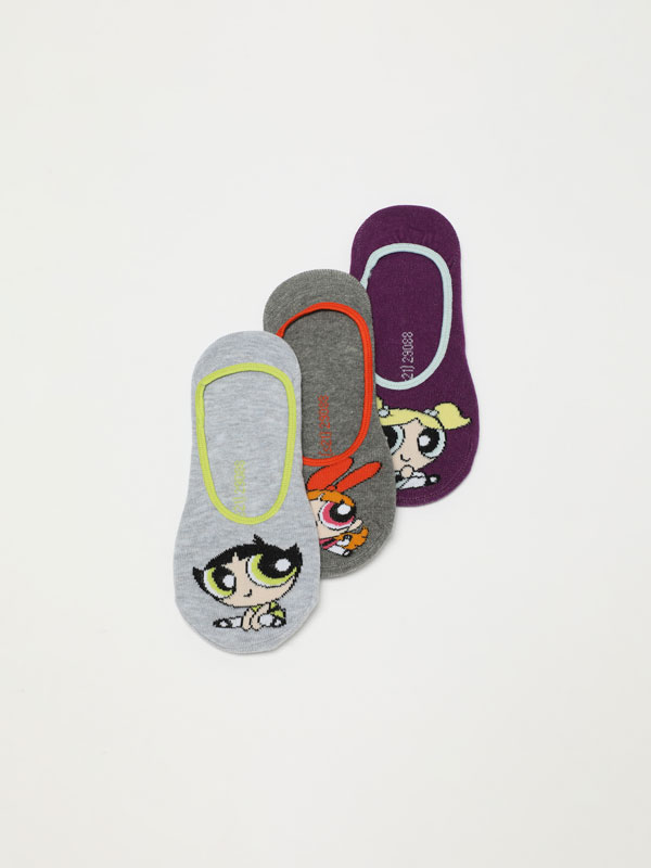 Pack of 3 pairs of The Powerpuff Girls © &™ WARNER BROS socks