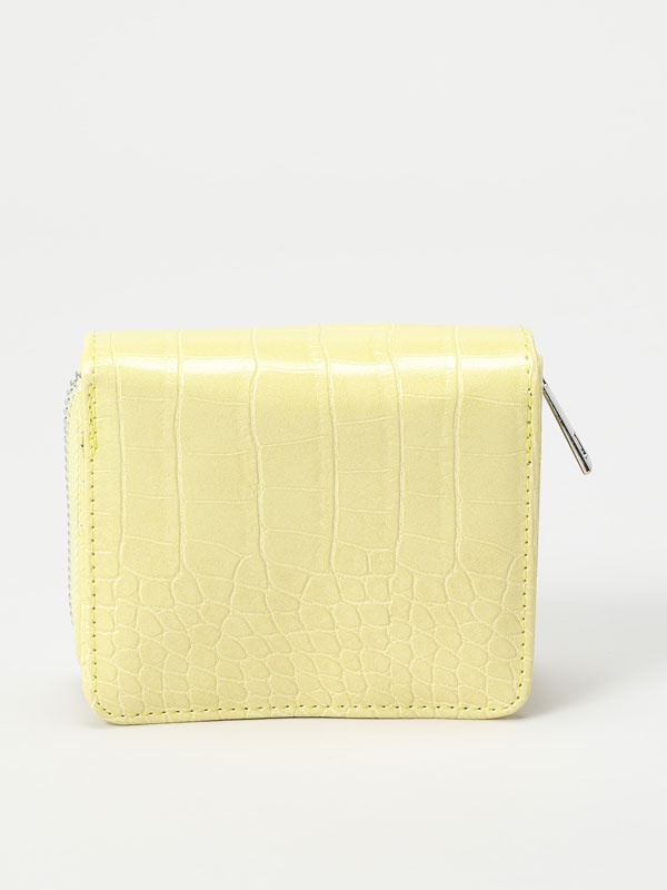 Faux leather square purse