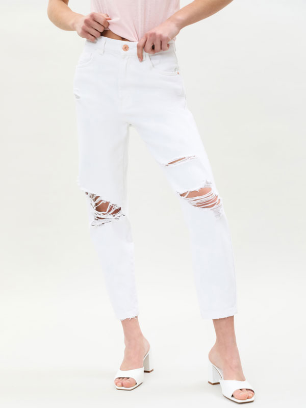 Vaqueros mom fit de mujer | Lefties Nueva Colección