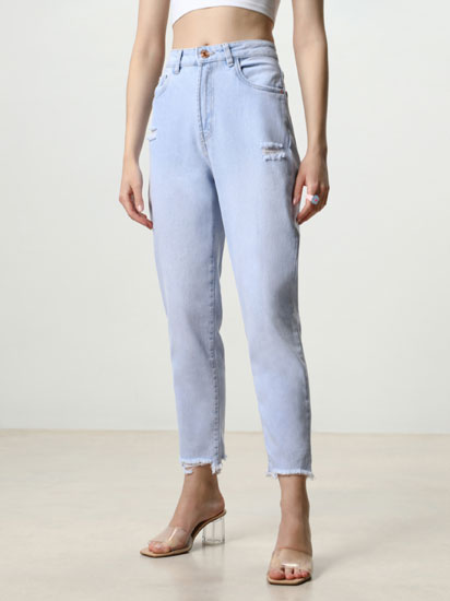 Vaqueros mom fit de mujer | Lefties Nueva Colección
