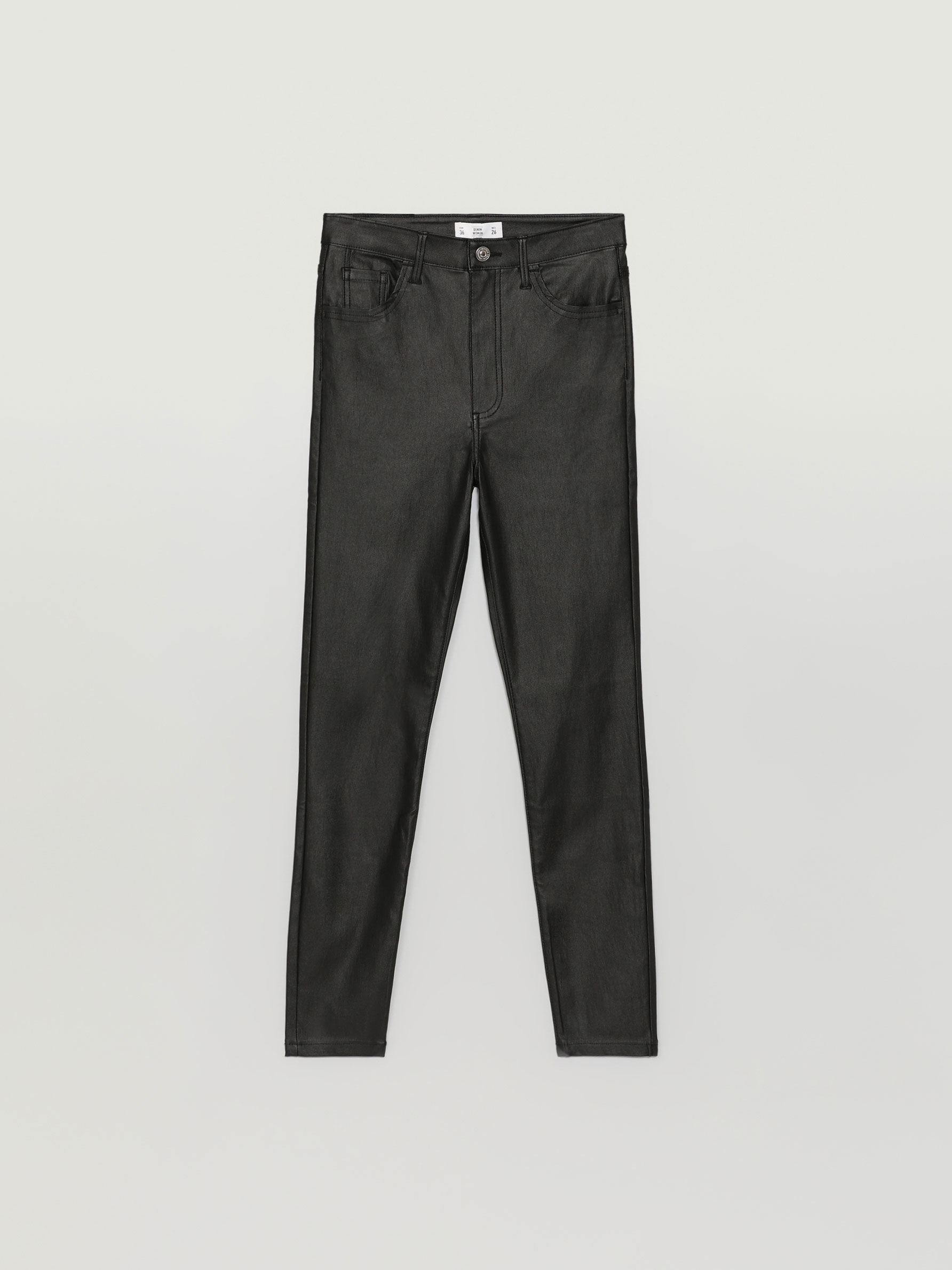 Jeans encerados de tiro alto - Jeans tiro alto - JEANS - TODA LA COLECCIÓN  - MUJER - | Lefties Mexico