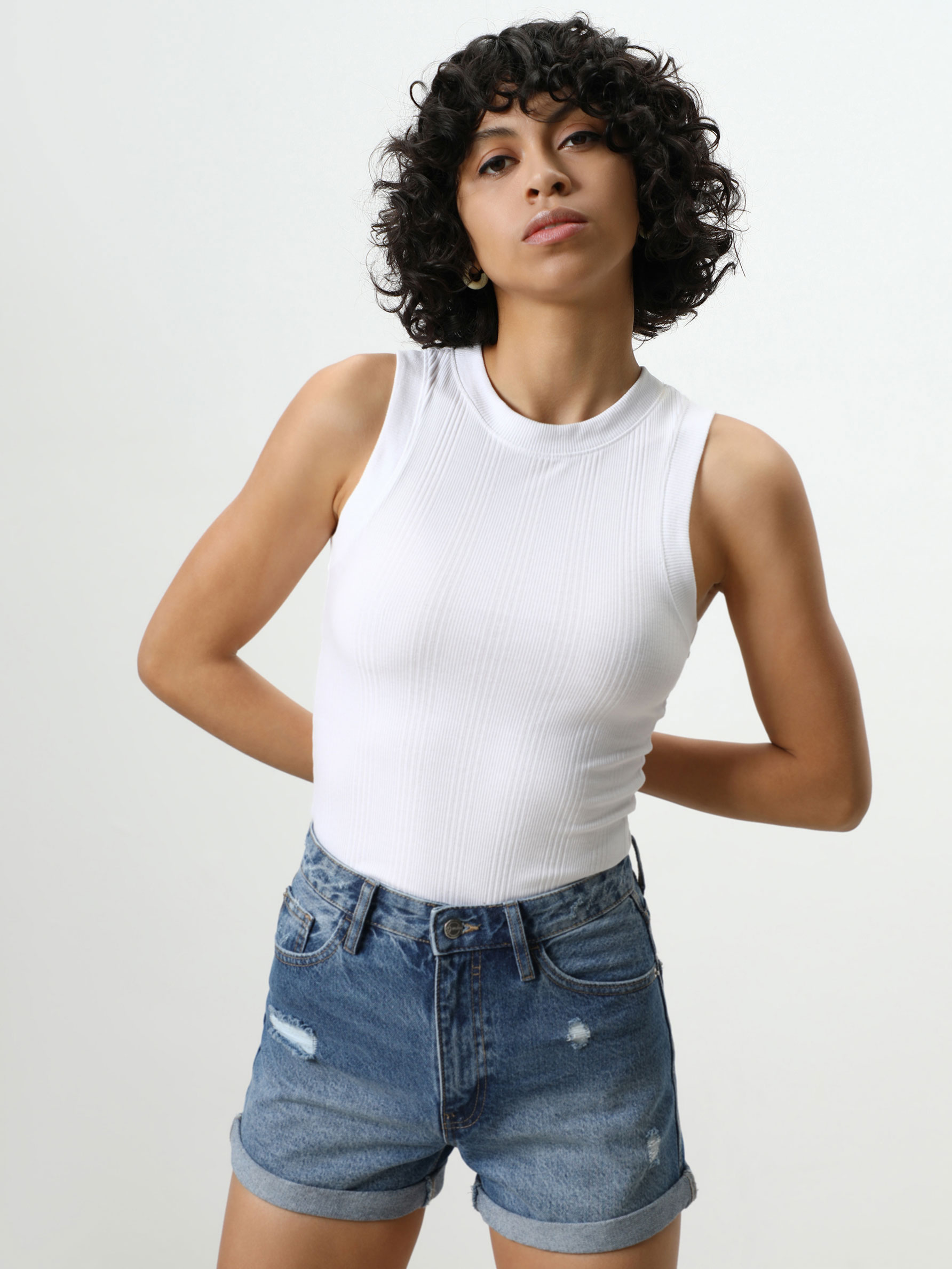 Mom fit denim shorts - Shorts - JEANS 