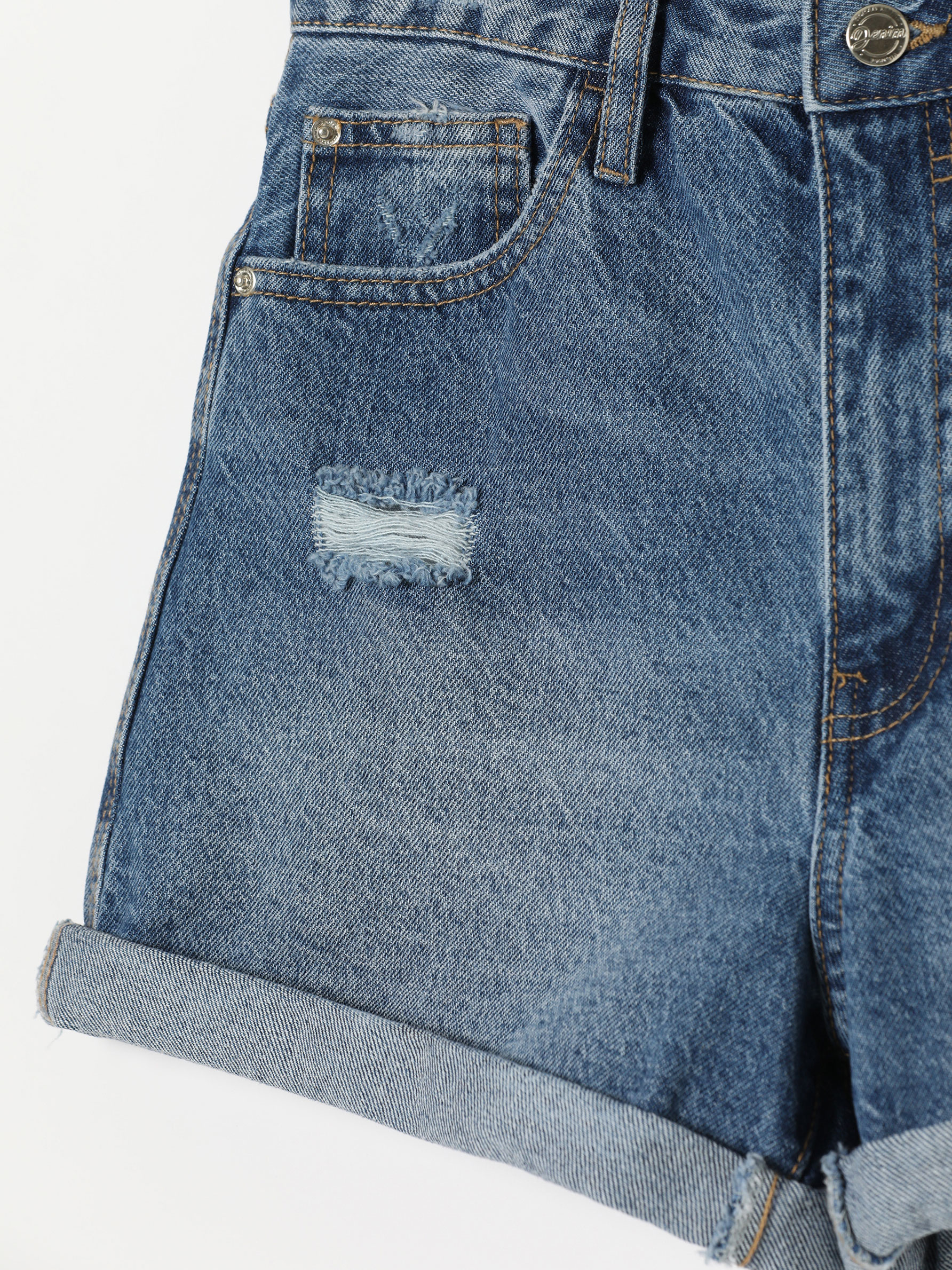Mom fit denim shorts - Shorts - JEANS 