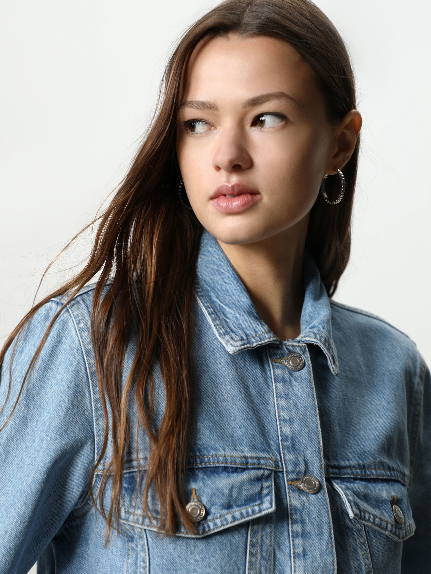 Oversized denim jacket - DENIM - THE 