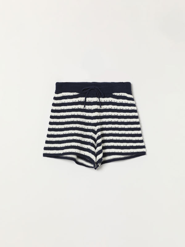 Open-knit shorts