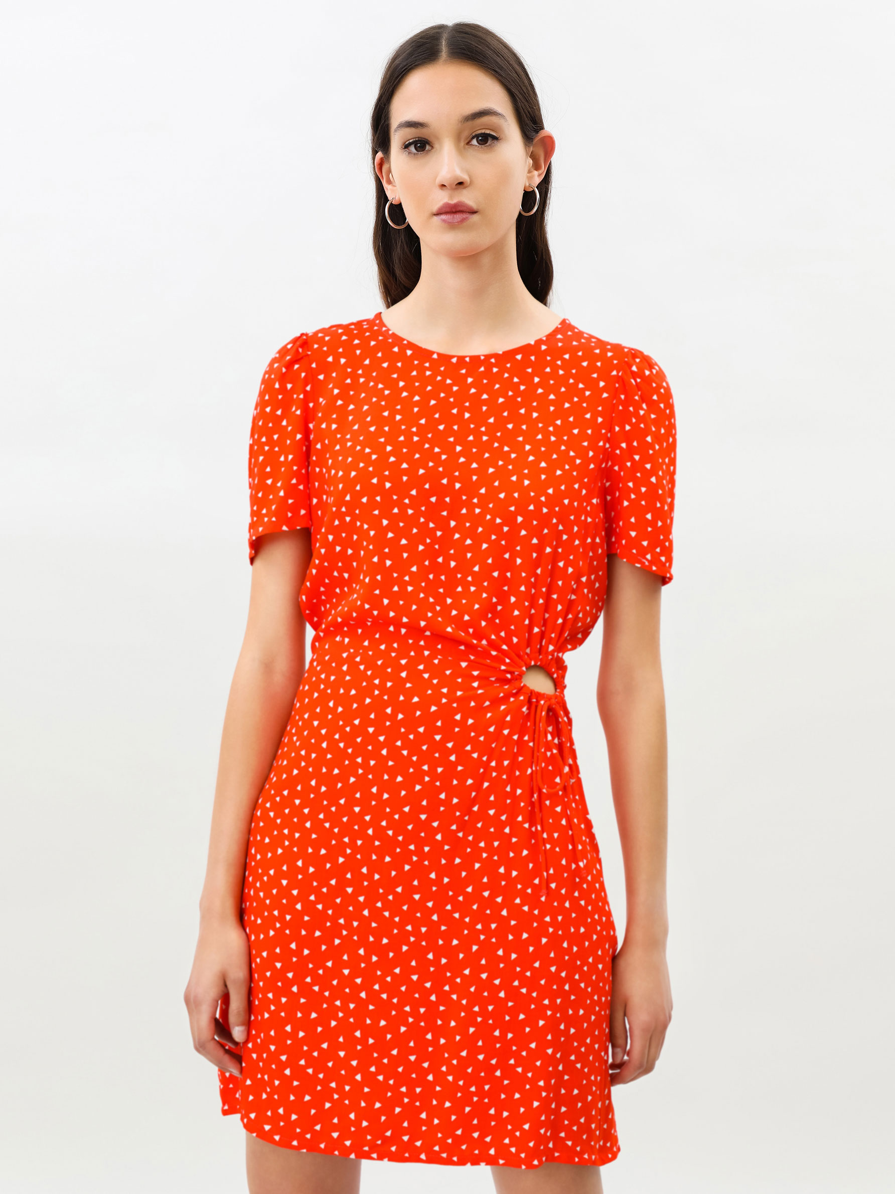 Vestido con abertura circular - Vestidos Manga Corta - VESTIDOS - TODA LA  COLECCIÓN - MUJER - | Lefties Mexico