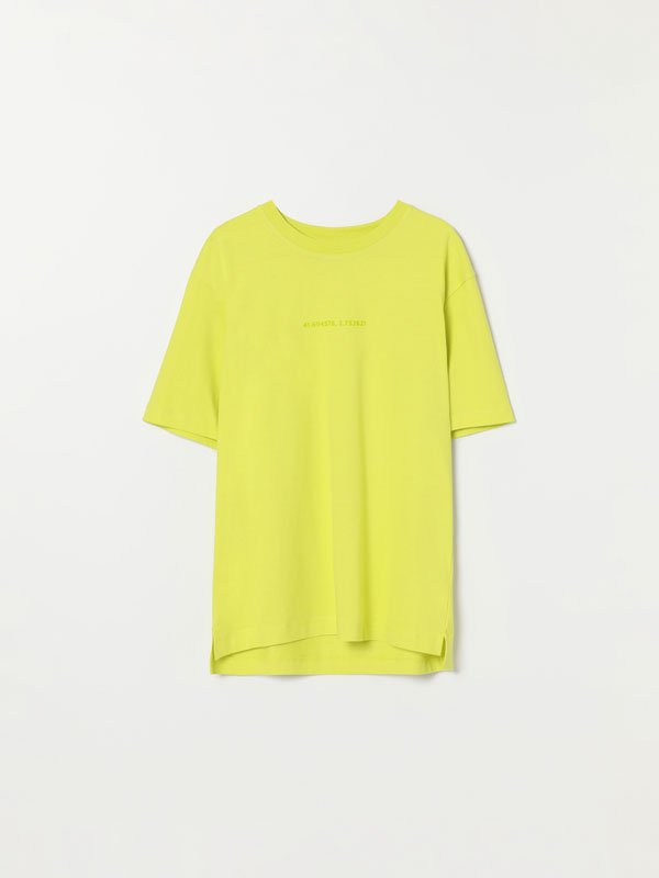 Premium oversize slogan T-shirt