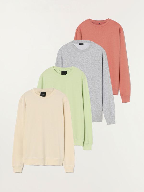 Pack de 4 sweatshirts básicas
