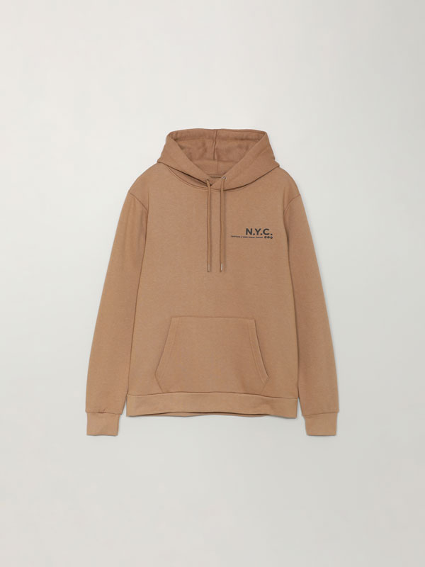 Sudadera estampada con capucha - - | Lefties Mexico