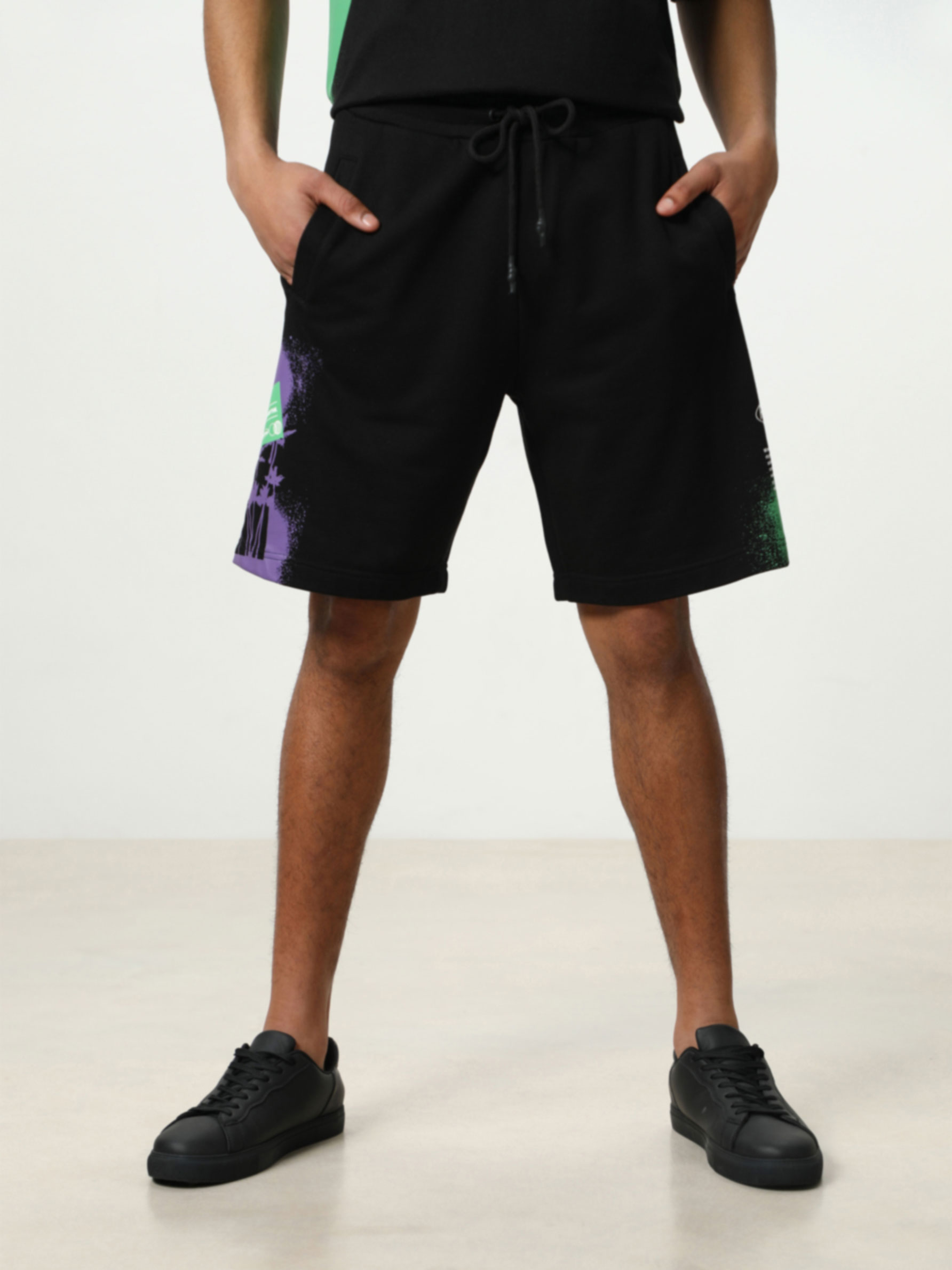 Printed jogging Bermuda shorts - Jogger 