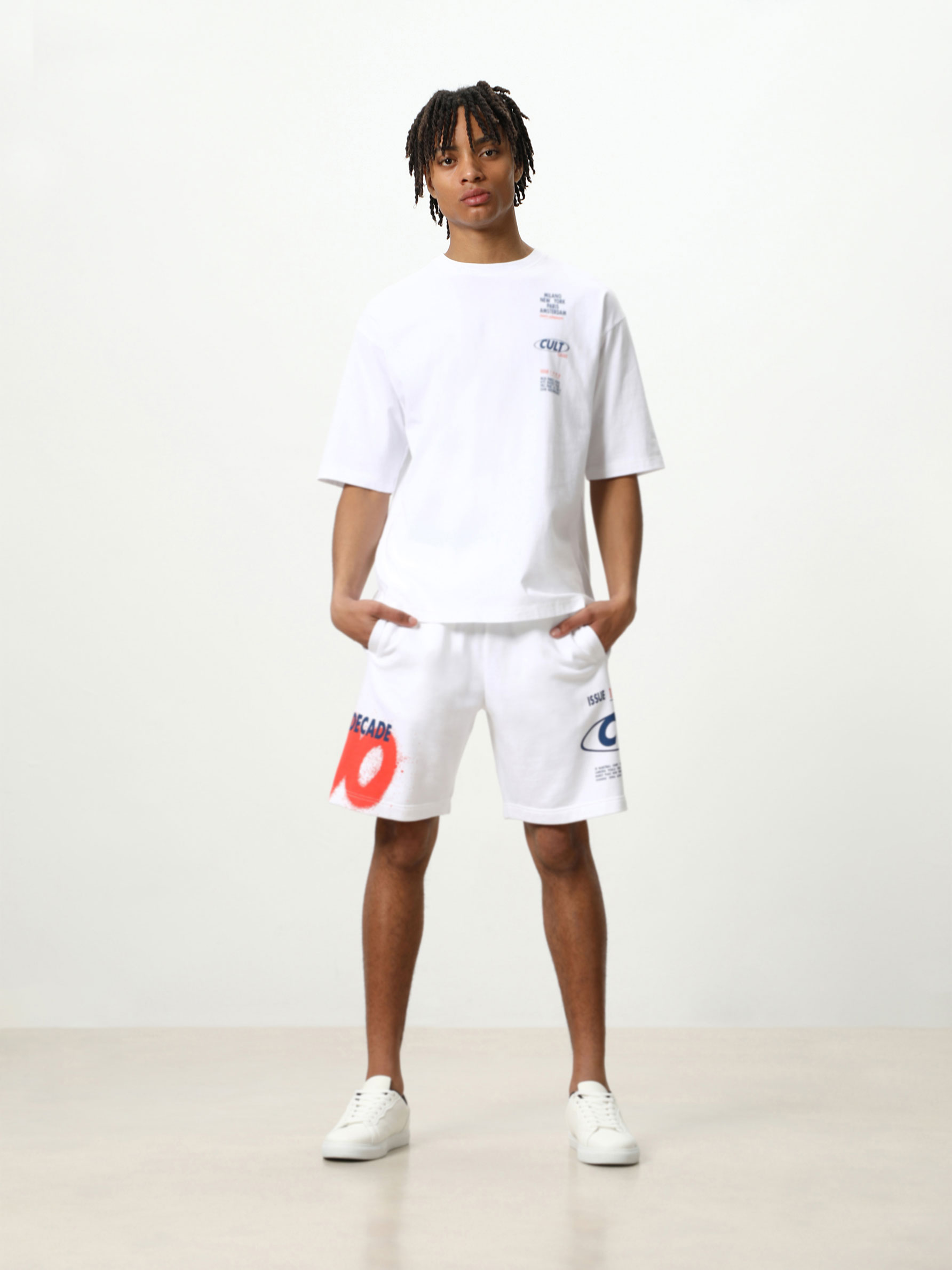 Printed jogging Bermuda shorts - Jogger 