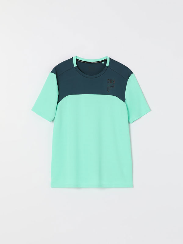 T-shirt técnica color block