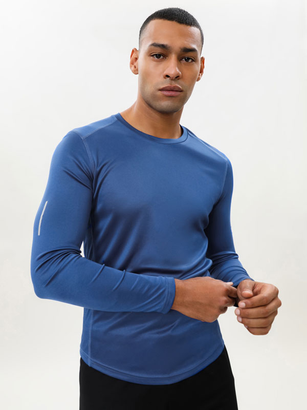 camisetas manga larga para hombre