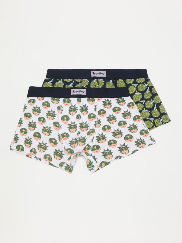 Pack of 2 briefs with Rick & Morty ™ & © Cartoon Network print